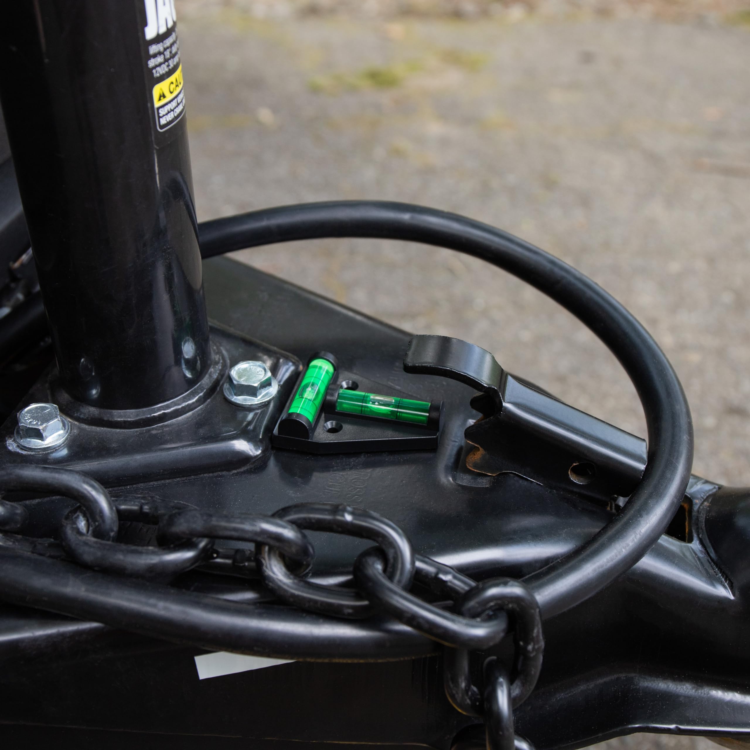 Camco Camper/RV T Level - Features Front to Back/Side to Side RV Leveling - Easy Install w/Screws or Adhesive Tape - Measures 1.