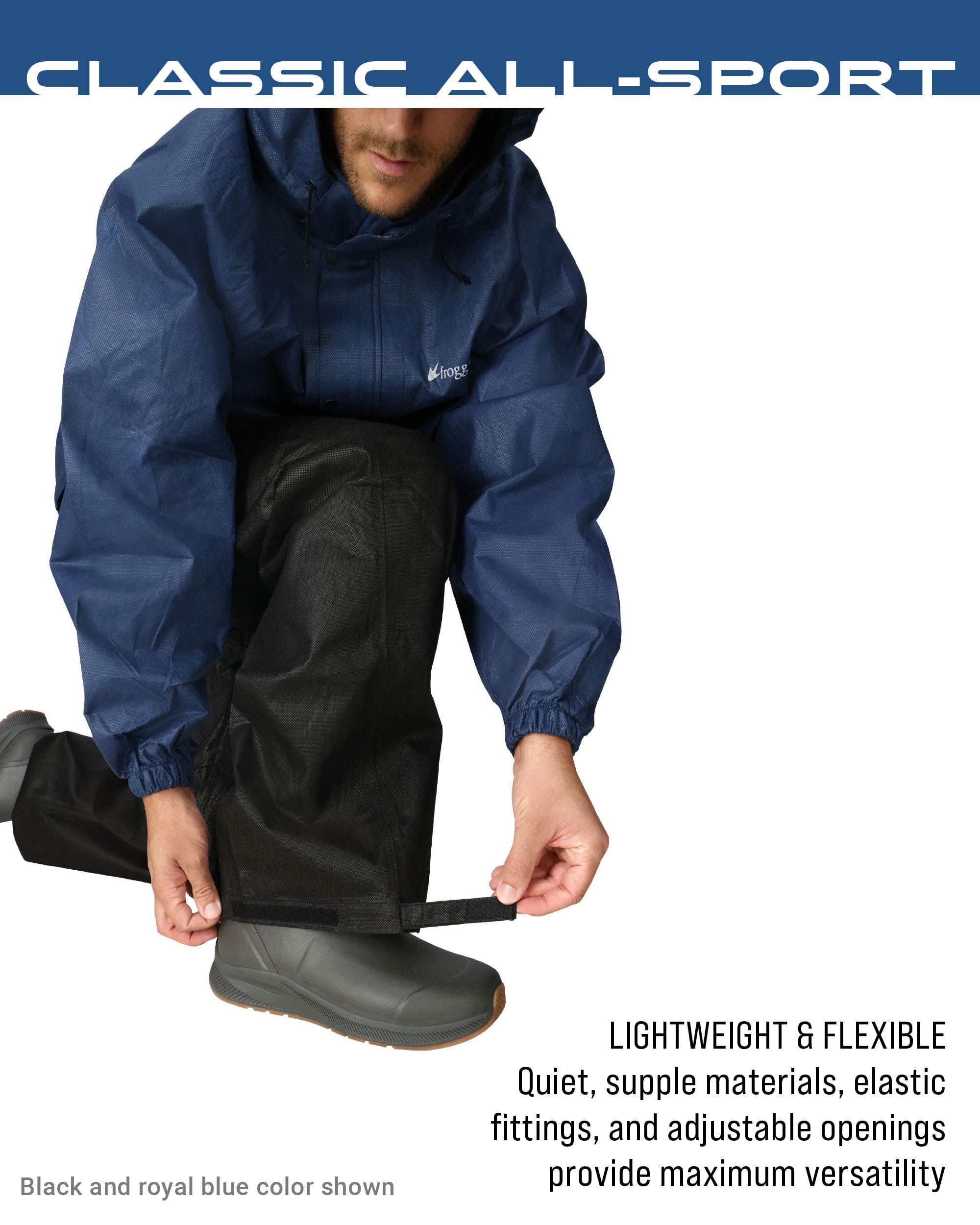 Frogg Toggs Men'S Standard Classic All-Sport Waterproof Breathable Rain Suit, White, 3X-Large