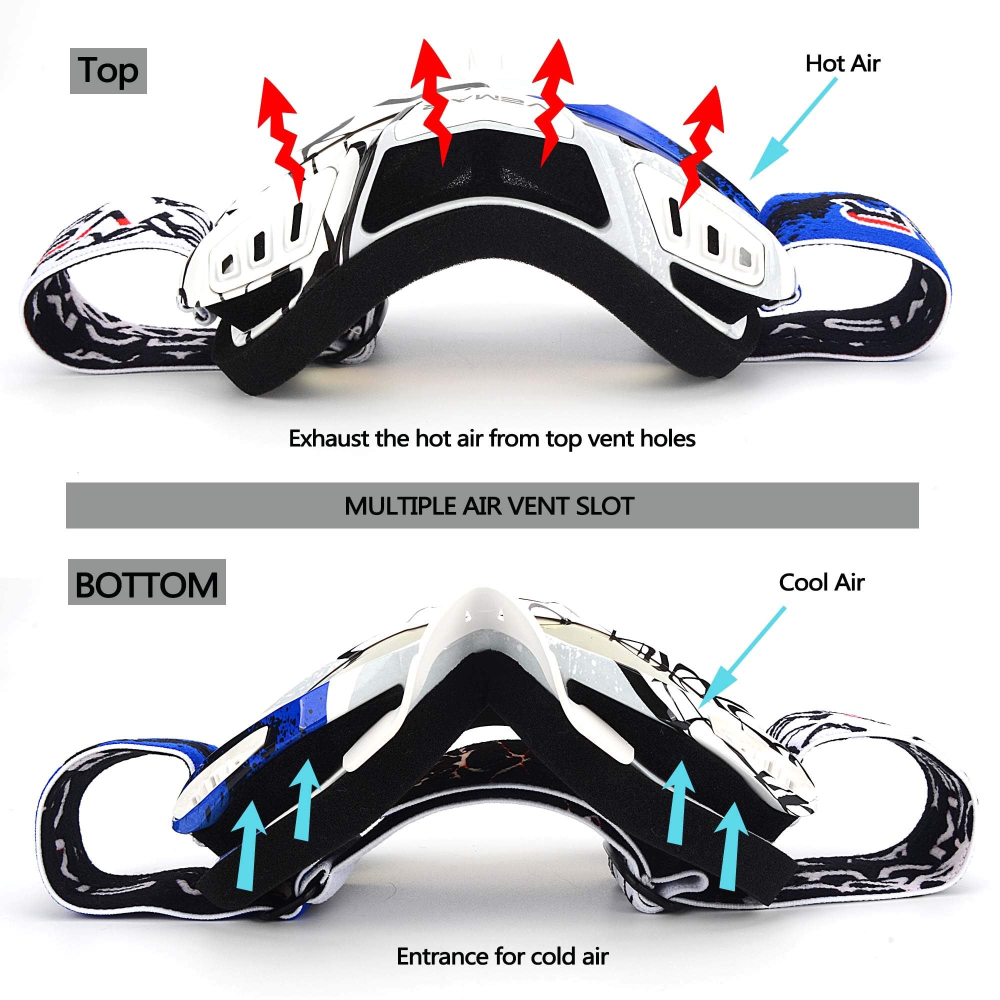 Motorcycle Motocross Atv Racing Dirt Bike Tactical Riding Goggles