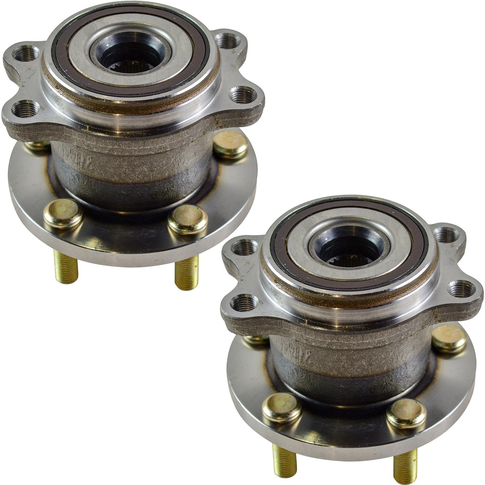 Trq Rear Wheel Hub Bearings Assembly Set Compatible With 2005-2009 Subaru Legacy Outback