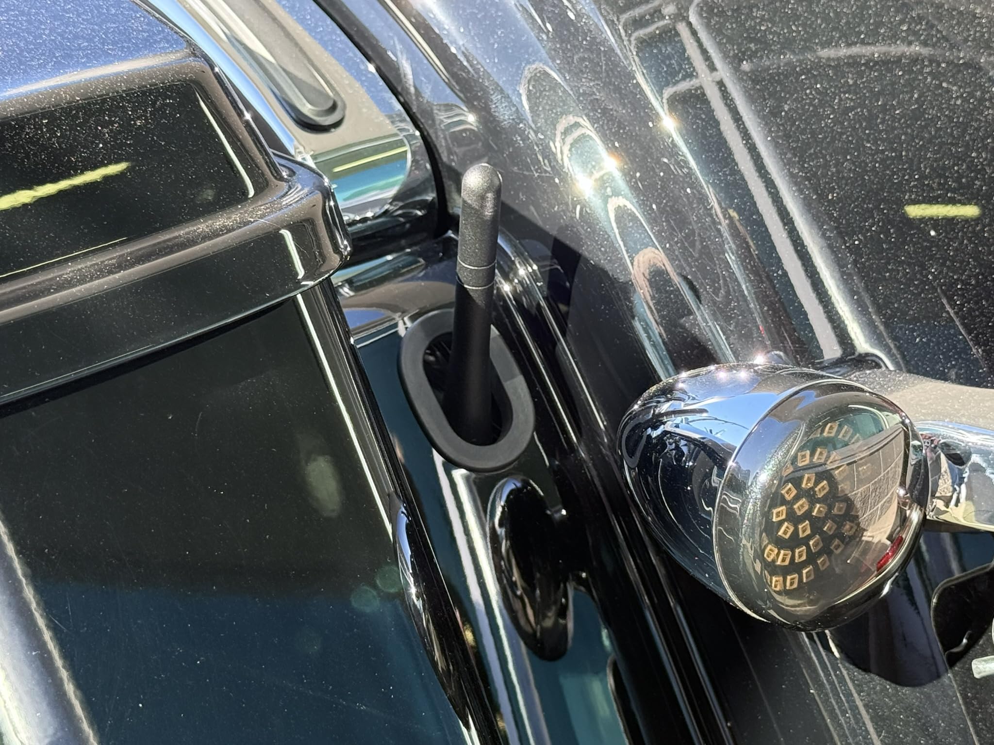 Cravenspeed Stubby Antenna Compatible With Harley-Davidson Motorcycles 1998-2023 | 4 Inches | Short Antenna Replacement | Made I