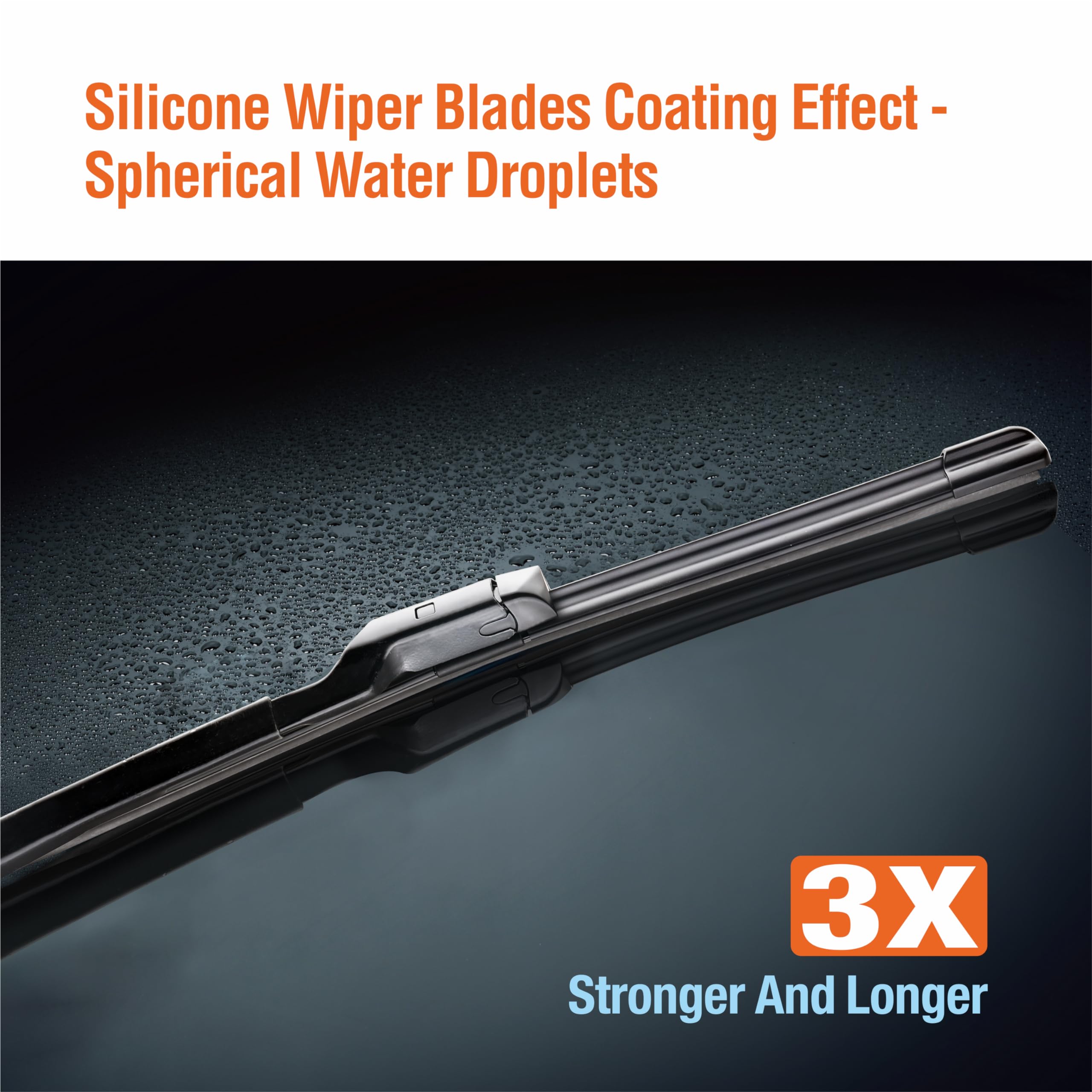 Wowiper Silicone Windshield Wiper Blades With Rear Wiper Blade For Subaru Outback 2020-2023, All-Season Automotive Replacement W