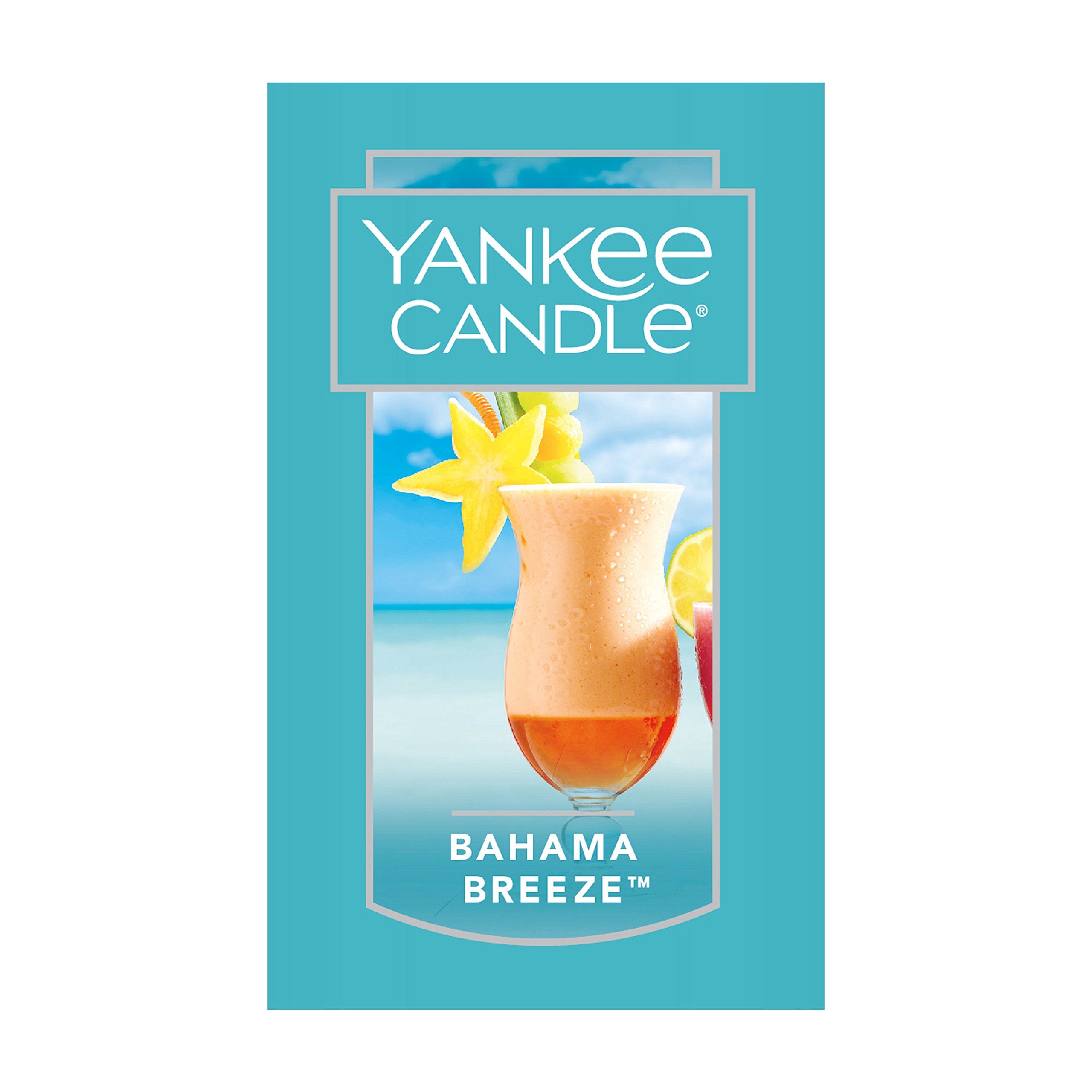 Yankee Candle Car Air Fresheners, Car Vent Stick Bahama Breeze Scented, Includes 4 Odor Neutralizing Sticks, Each Lasts Up To 2