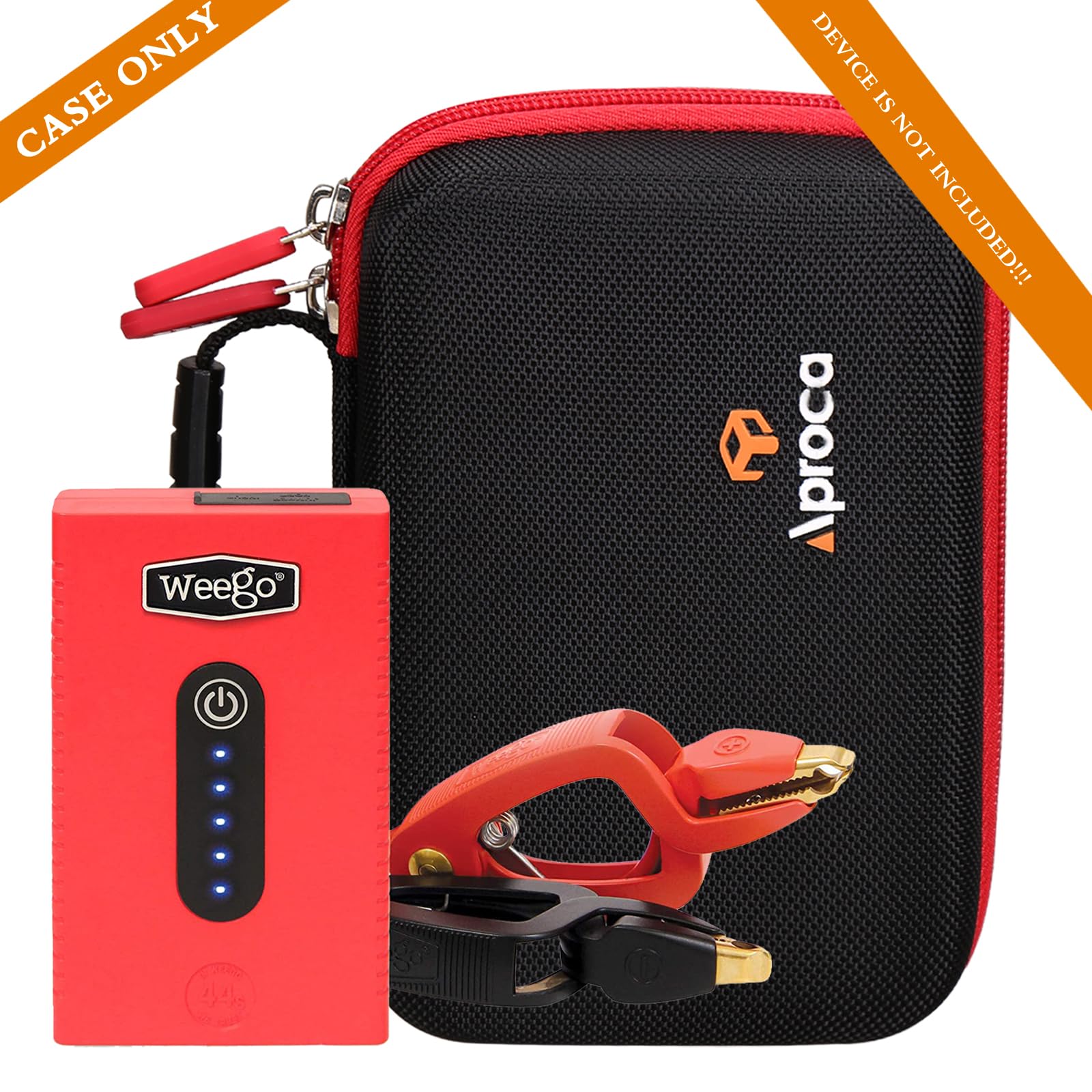 Aproca Hard Storage Travel Case, For Weego 44S 12-Volt Portable Lithium Jump Starter And Accessories