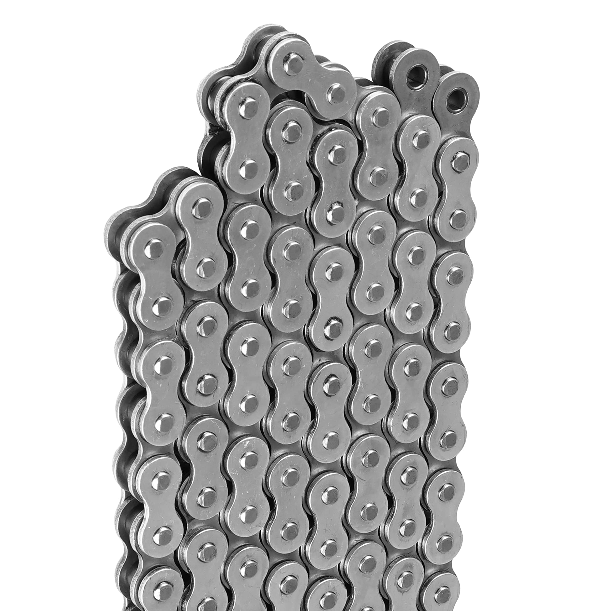 Caltric 520-Pitch 120-Links Non-Oring Drive Chain Compatible With Atv/Utv/Quad/Side X Side/Motorcycle/Dirtbike/With Rivet And Clip On Master Links