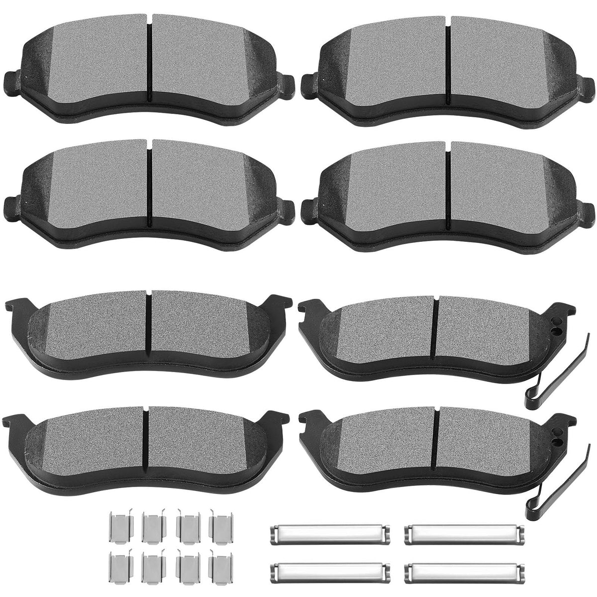 Scitoo D981 D856A Front Rear Semi-Metallic Brake Pads Sets Fit For 2003 2004 2005 2006 2007 For Jeep Liberty
