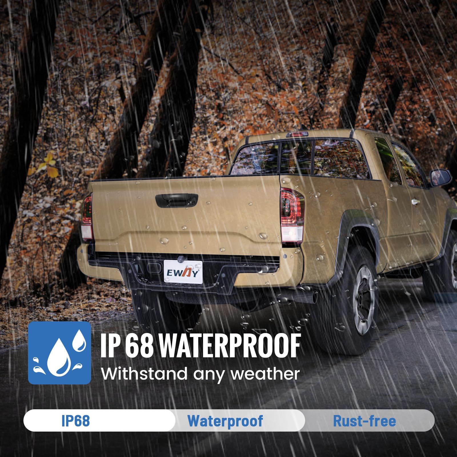 Eway Tailgate Handle Backup Rear View Camera For 2007-2013 Chevrolet Chevy Silverado Gmc Sierra 1500 2500 3500 Hd Reverse Back U