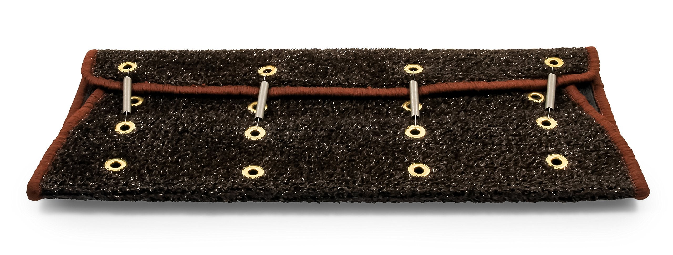 Camco 42949 Rv Step Rug (Premium Radius Wrap Around Step Rug, Turf Material (22 Wide) - Brown)