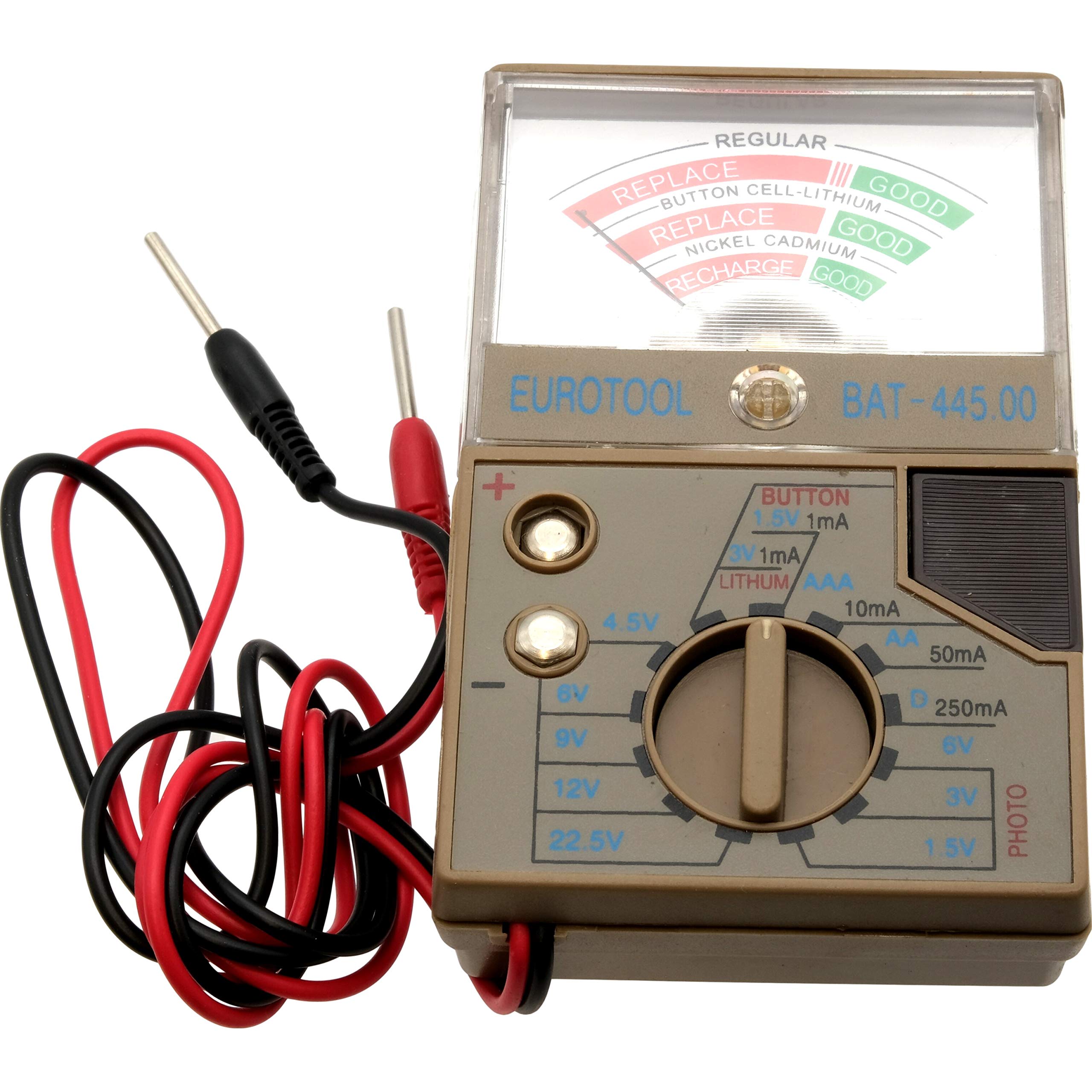 Watch Battery Tester Button Cell AA AAA D 9 Volt Tool