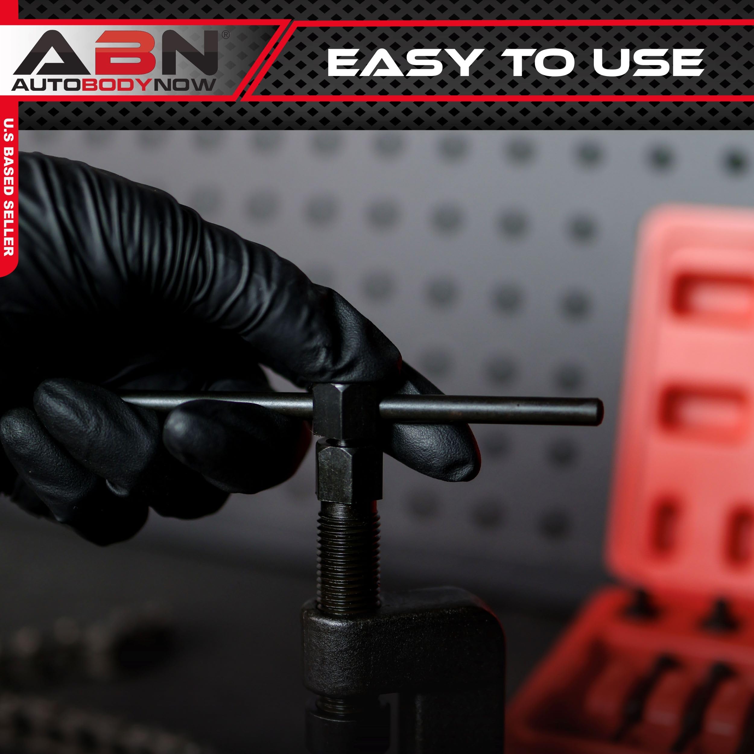 ABN 13-Piece Chain Breaker Tool Kit with Storage Case - Rivet & Roller Link Removal for 35-630 Motorcycle, Bike, ATV Chains