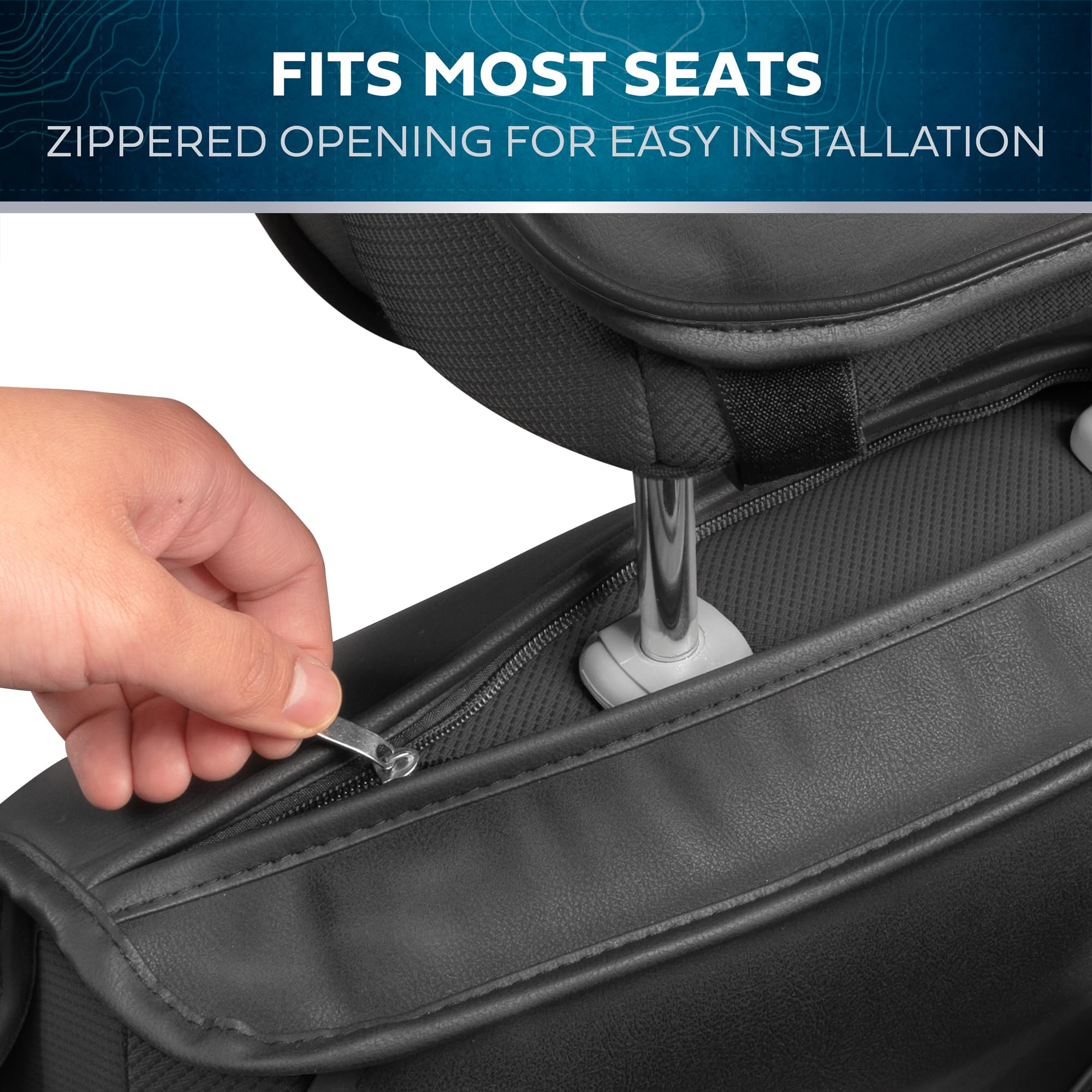 Motorbox Prestige Premium Seat Covers, Semi-Custom Fit Car Seat Covers Full Set, Automotive Interior Cover for Car Truck Van SUV