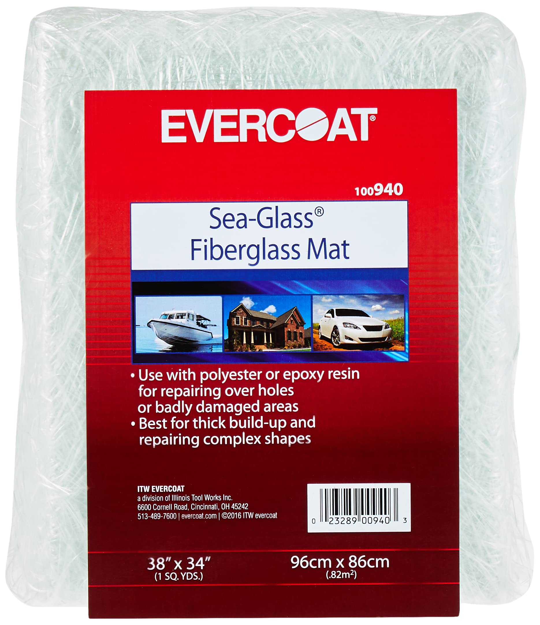 Evercoat 100940 Fiberglass Mat - 38'' X 34''