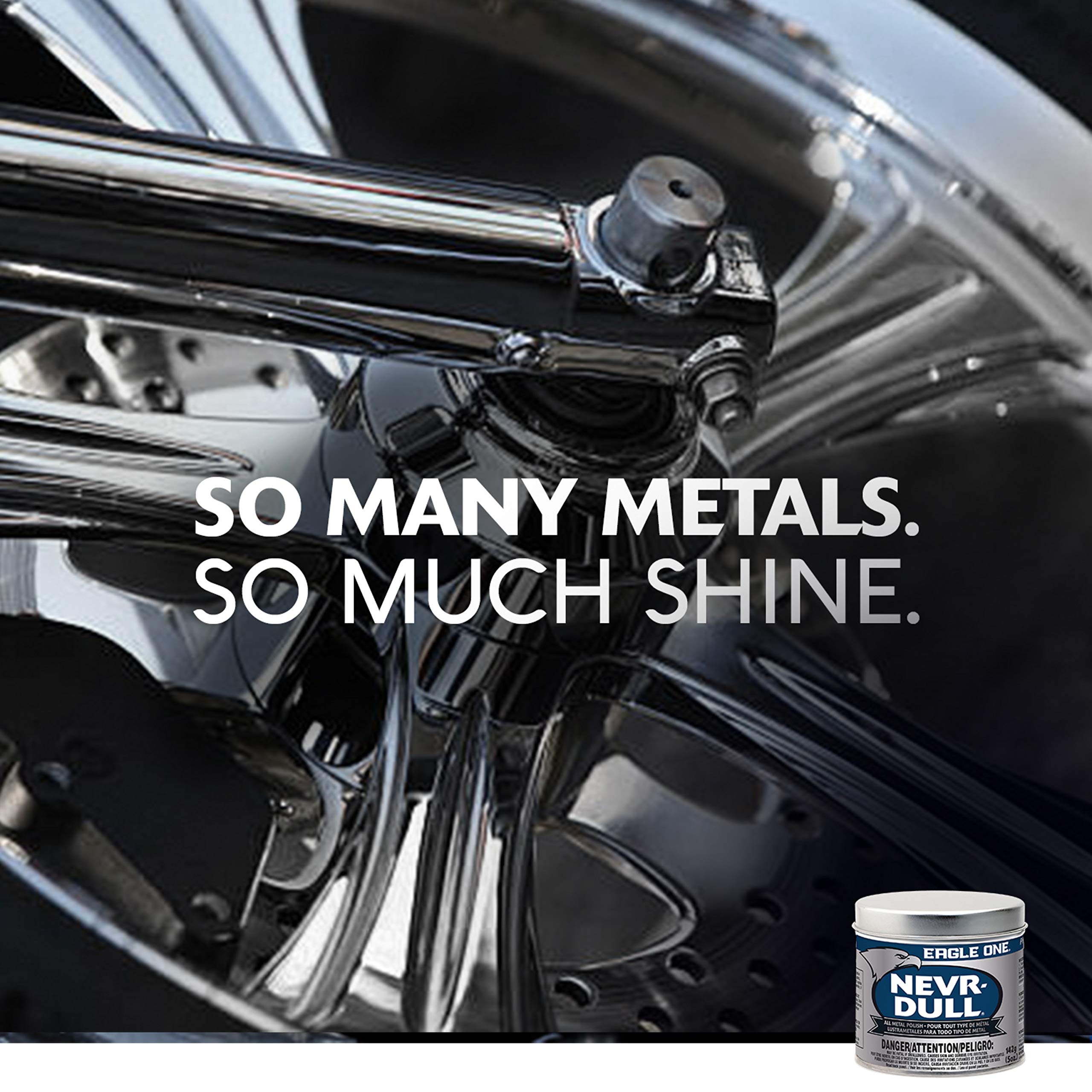 Eagle One Car Polish - Nevr-Dull Wadding Metal Polish, 5 Oz, Single, Ideal for Metal Surfaces