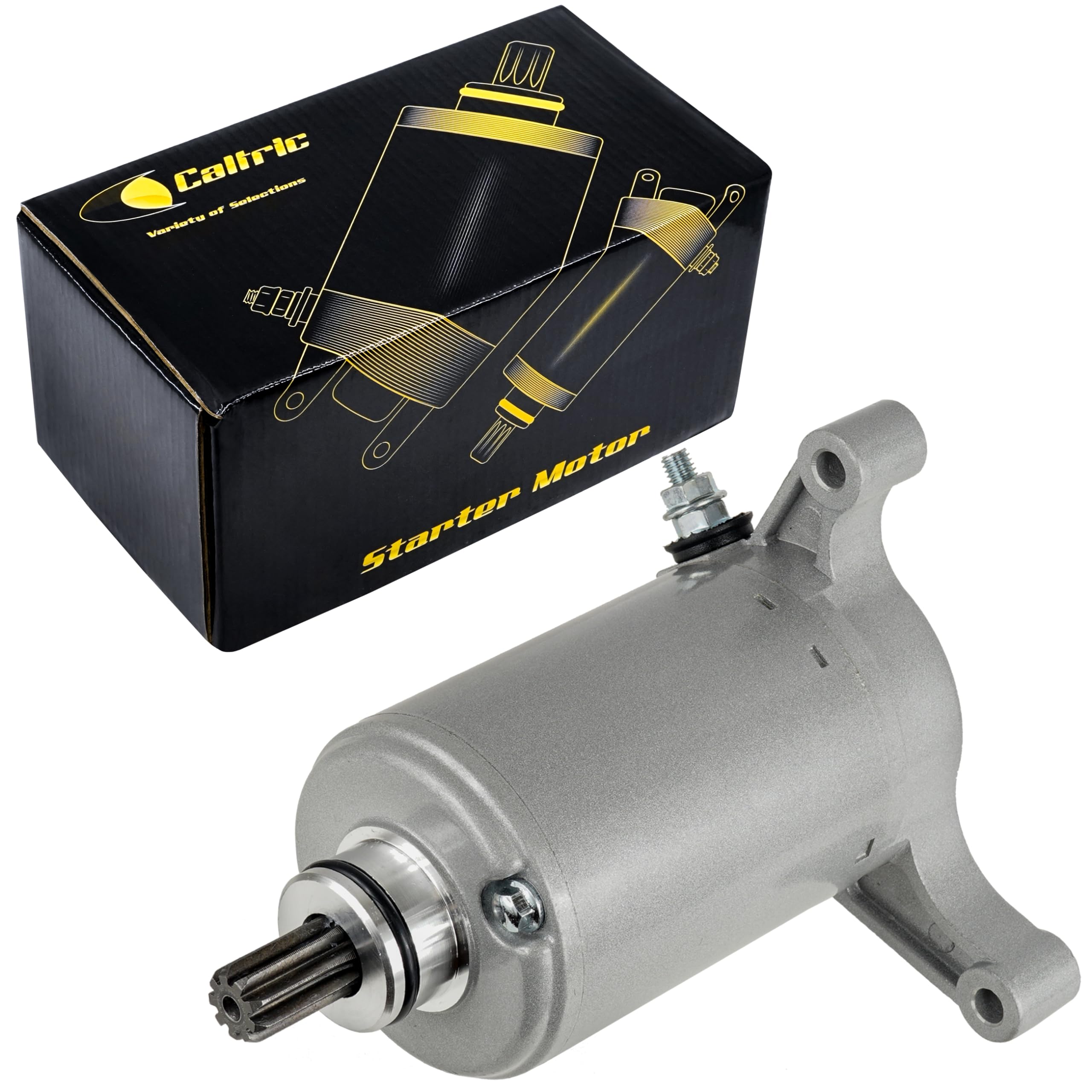 Caltric Starter Compatible with Yamaha Warrior 350 1987-2004 / Big Bear 350 2WD 4WD 1987-1998 / MOTO-4 350 1987-1995 / KODIAK 40