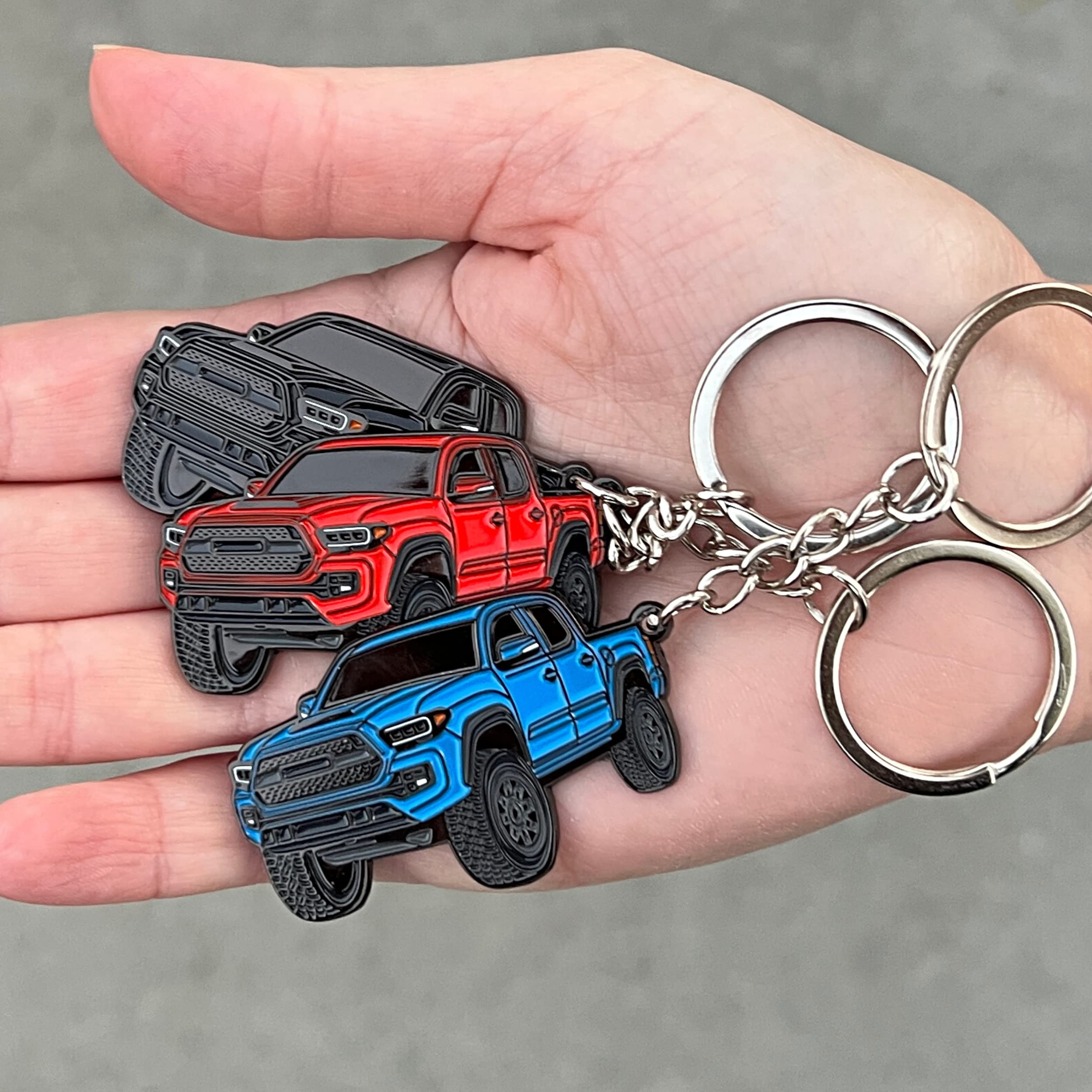 Four Wheel Beast Tacoma Keychain - Tacoma Accessories 2016-2022 Mods Cool Pro Sport Off Road Key Chain Fob Cover - 3Rd Gen Off R