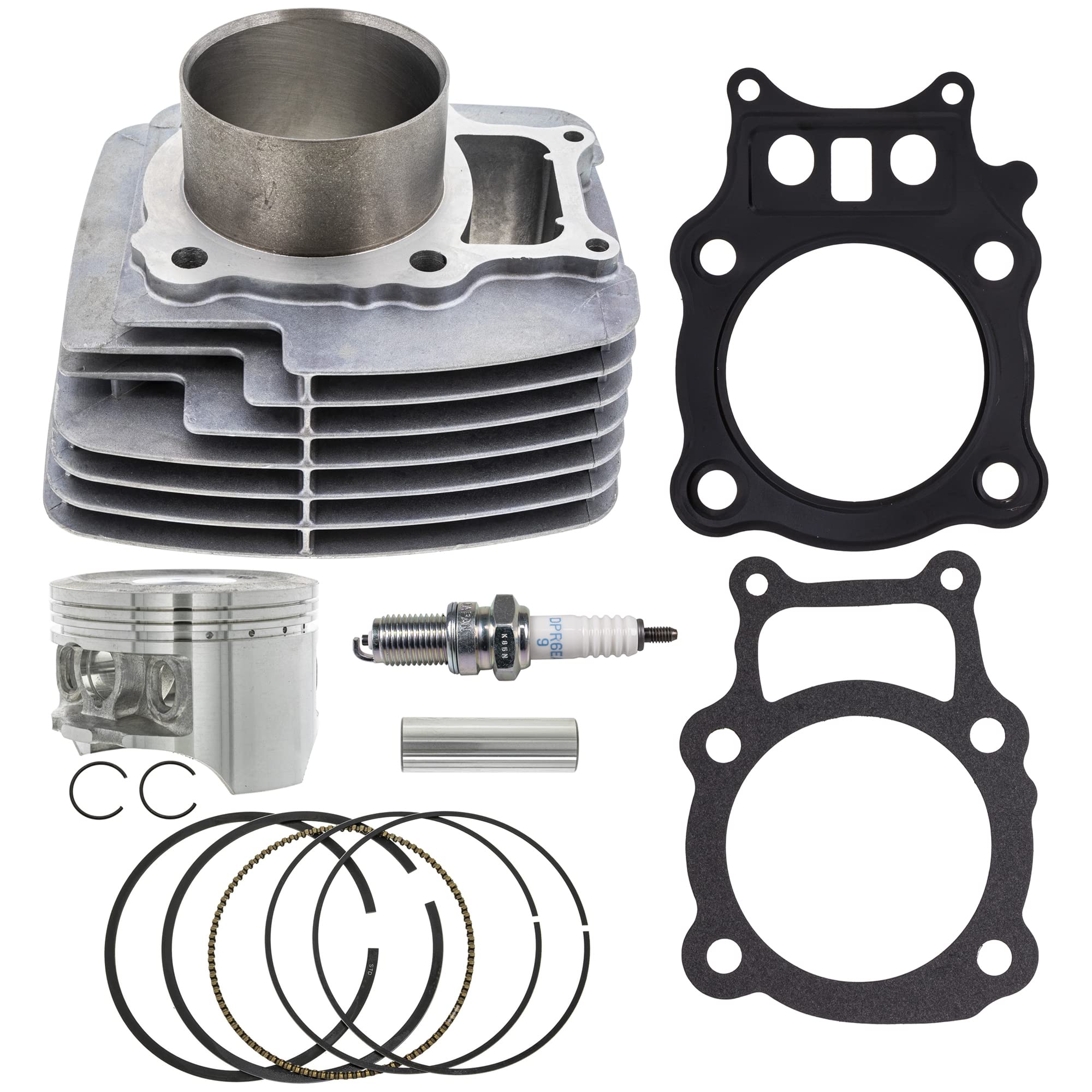 NICHE Cylinder Piston Gasket Top End Rebuild Kit for Honda Rancher TRX350 12100HN5670 13010HN5671