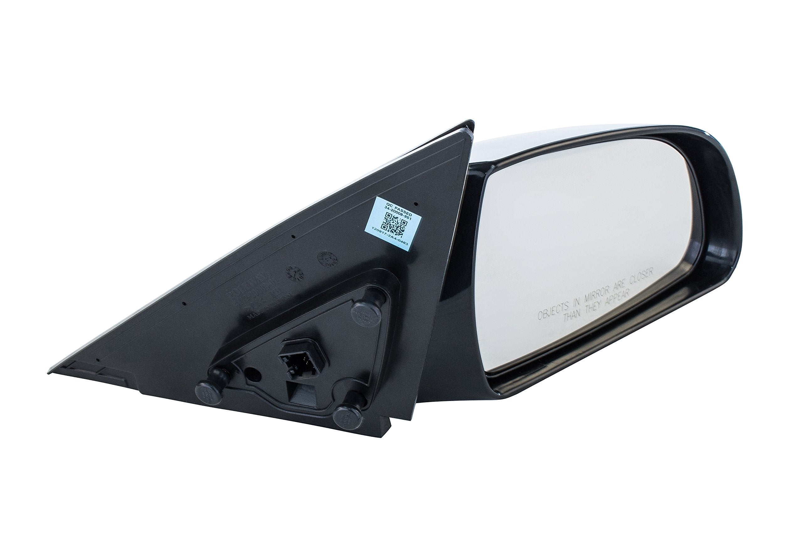 Dependable Direct Passenger Side Mirror Fits Hyundai Sonata 2006, 2007, 2008, 2009, 2010 - Heated, Power Adjust, Non-Folding And