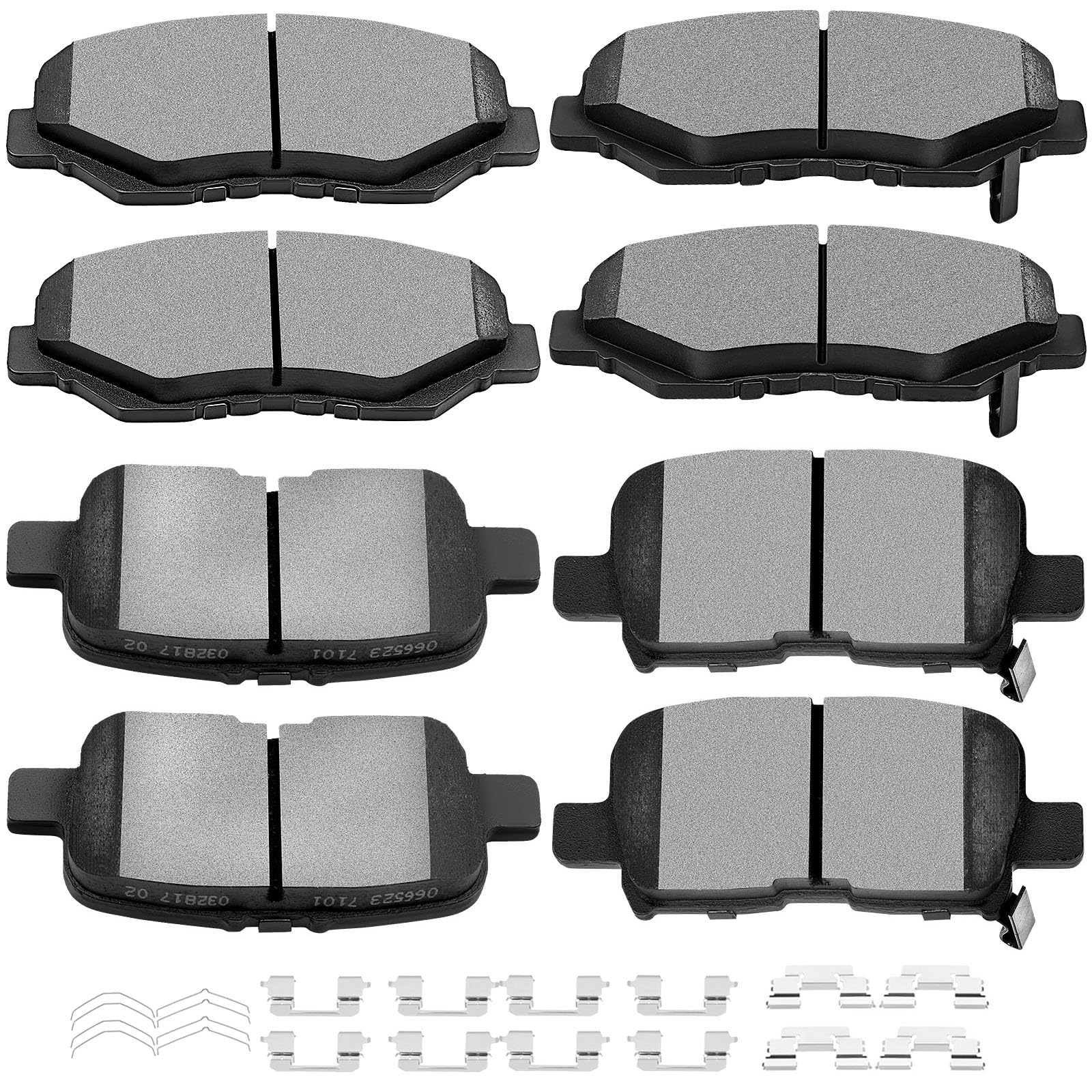 Scitoo D914 D865 Front Rear Ceramic Brake Pads Sets Fit For Honda Pilot 2003-2008