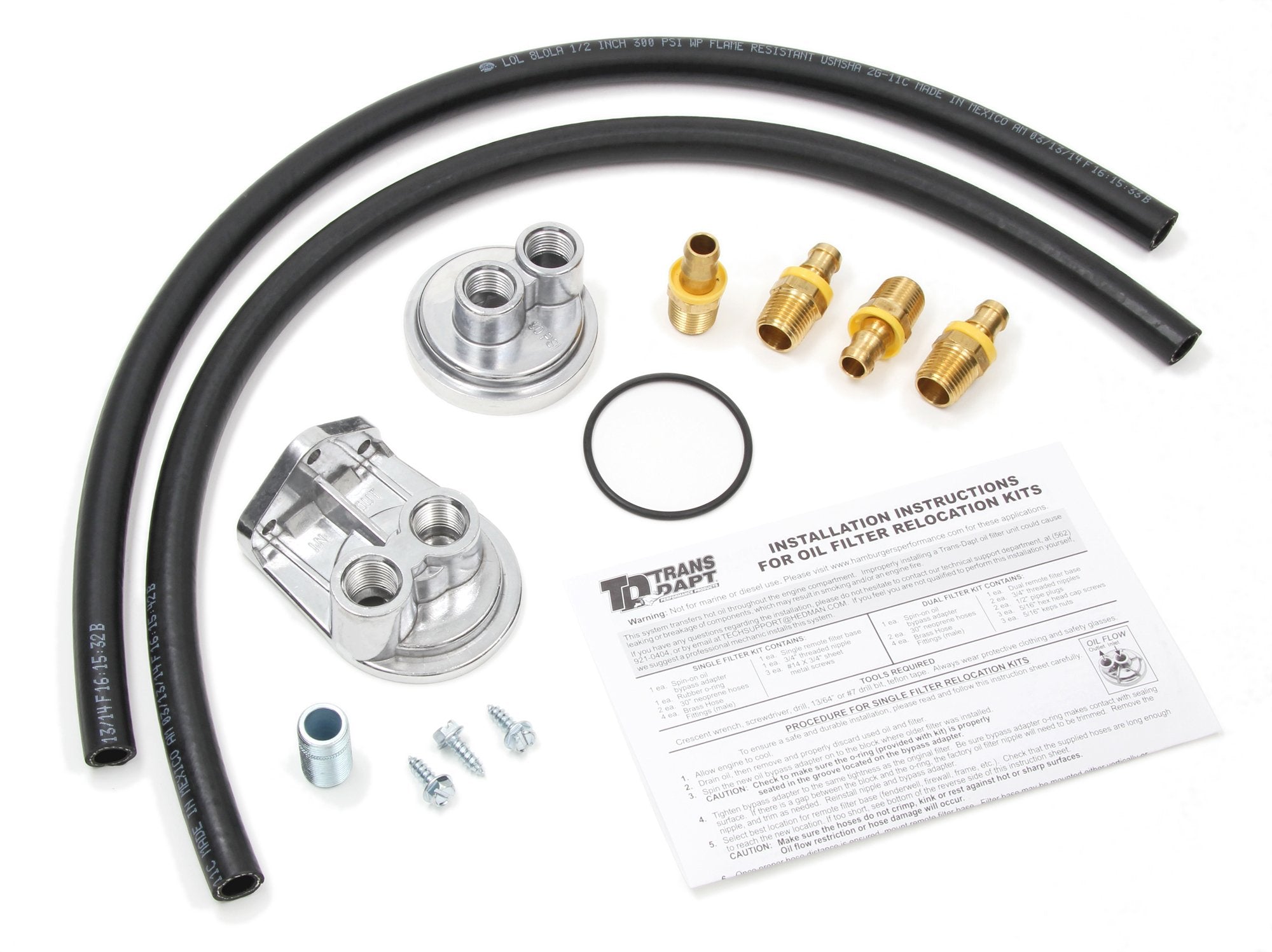 Trans-Dapt Performance 1113 Oil Filter Relocation System