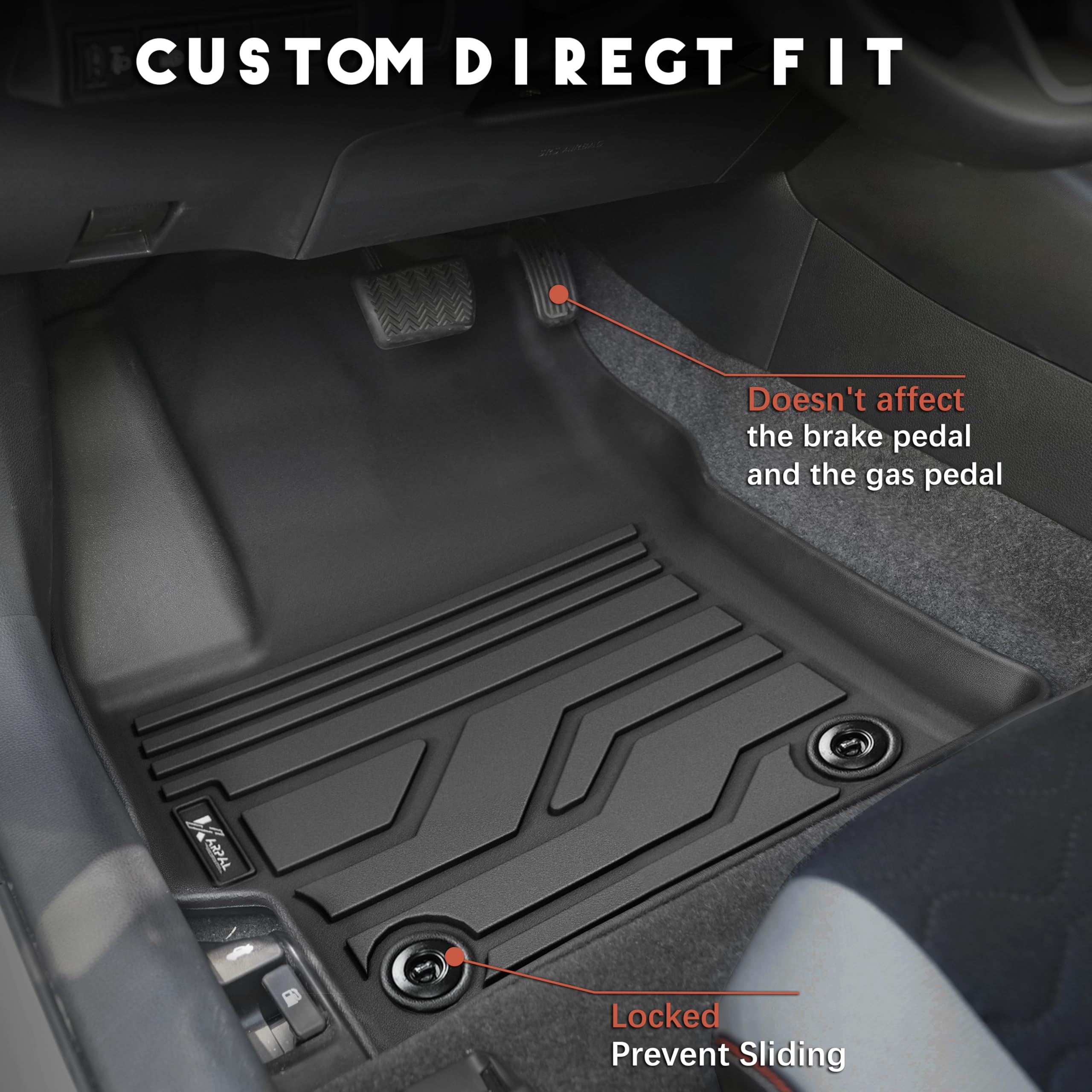 Karpal Floor Mats Fit For 2020-2024 2025 Toyota Corolla/Corolla Hybrid Sedan (Not For Hatchback And Cross), Custom Fit All Weath