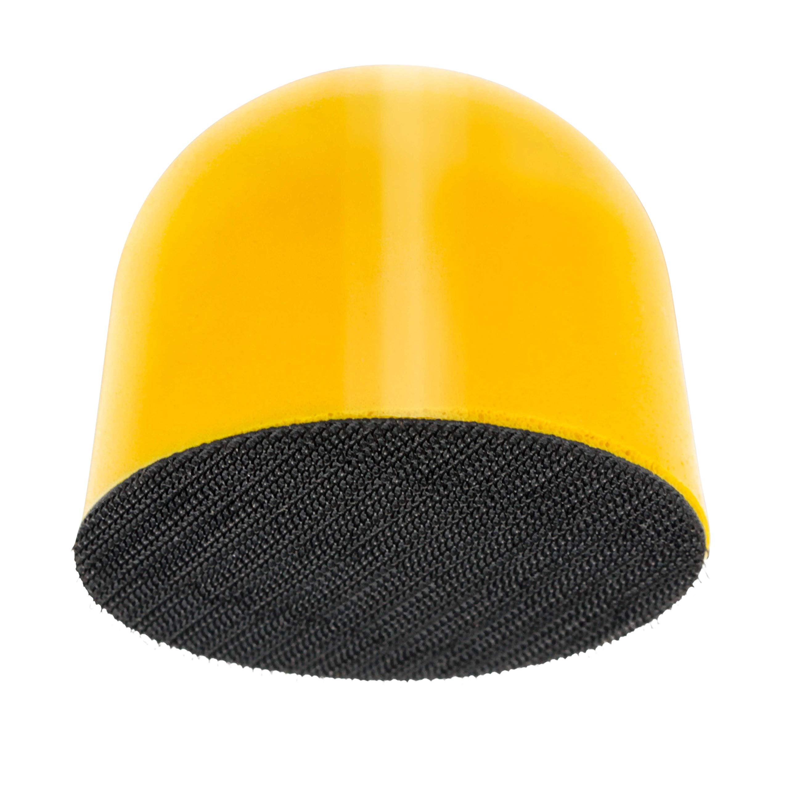 TCP Global 3 Palm Grip Foam Hand Sanding Block Pad for Hook & Loop and 3 DA Sanding Discs - Polishing Pad Holder - Buff Polish C