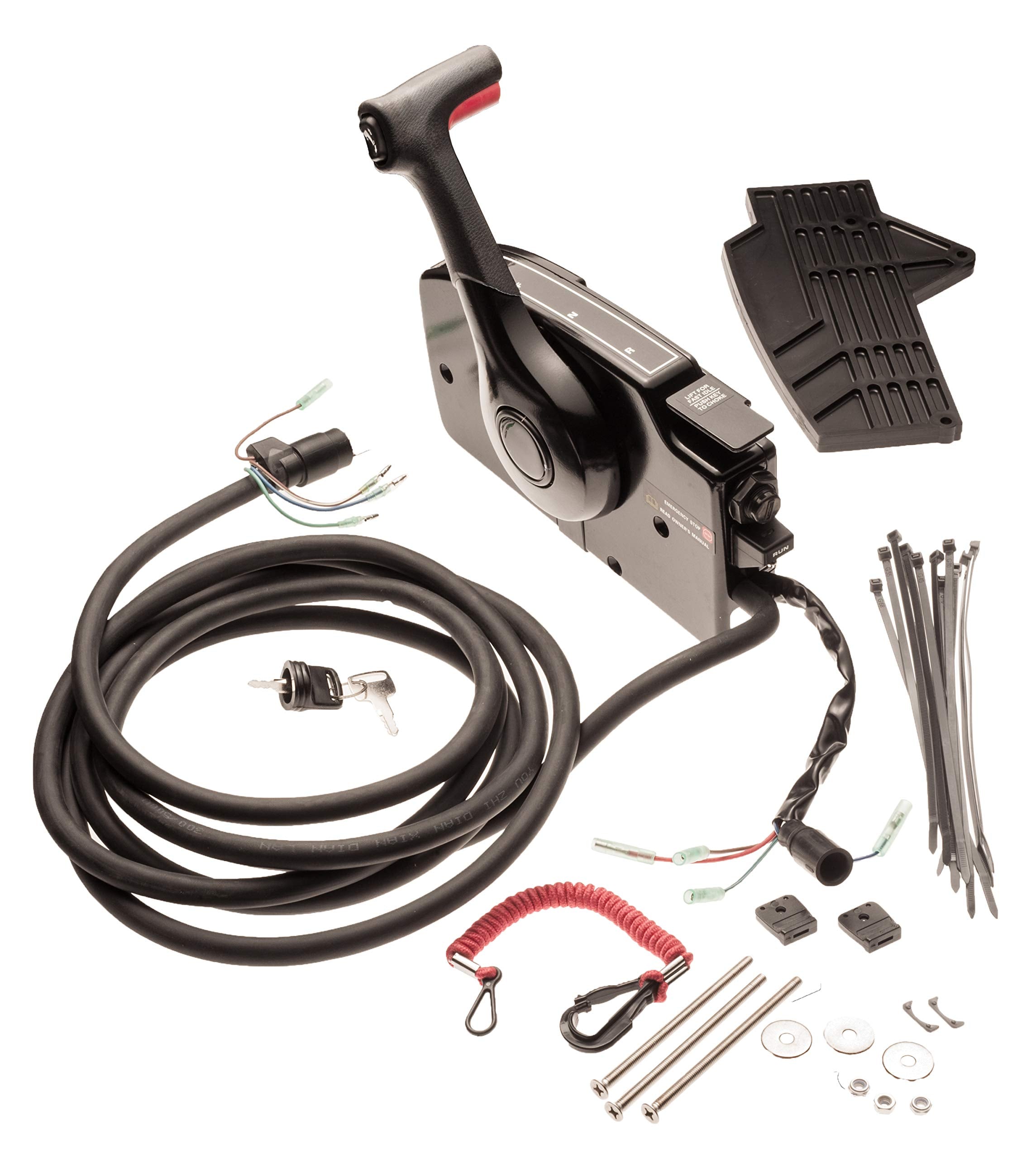 TITAN 757 PERFORMANCE Outboard Side Mount Remote Control Box Replacement for Mercury Power Trim Tilt 8 Pin 881170A15