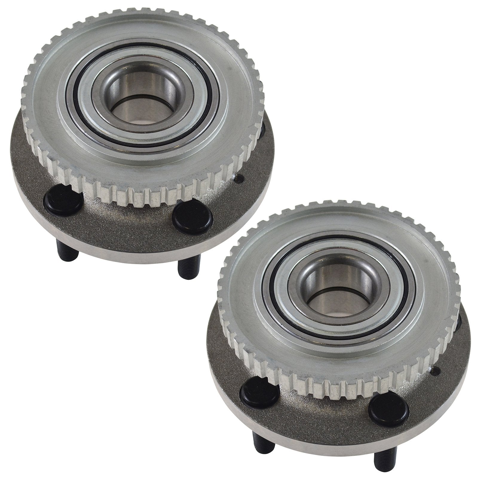 Trq Front Wheel Hub Bearings Assembly Set Compatible With 1989-1992 Volvo 740 1989-1990 760 1989-1991 780 1991-1995 940 1992-199
