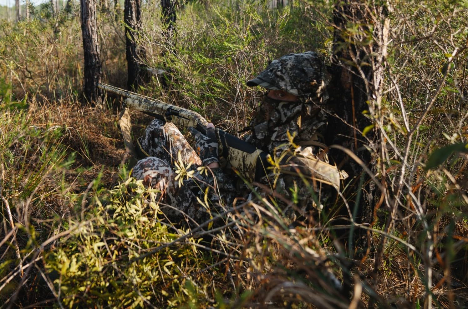 First Lite Phantom 3D Balaclava - Ultralight Mesh Camo Hunting Face Mask - First Lite Specter - One Size