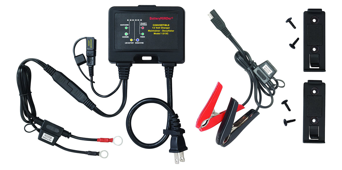 Batteryminder 1215C: 12 Volt-1.5 Amp Convertible Multi-Use On-Board, Benchtop Battery Charger, Battery Maintainer, And Battery D