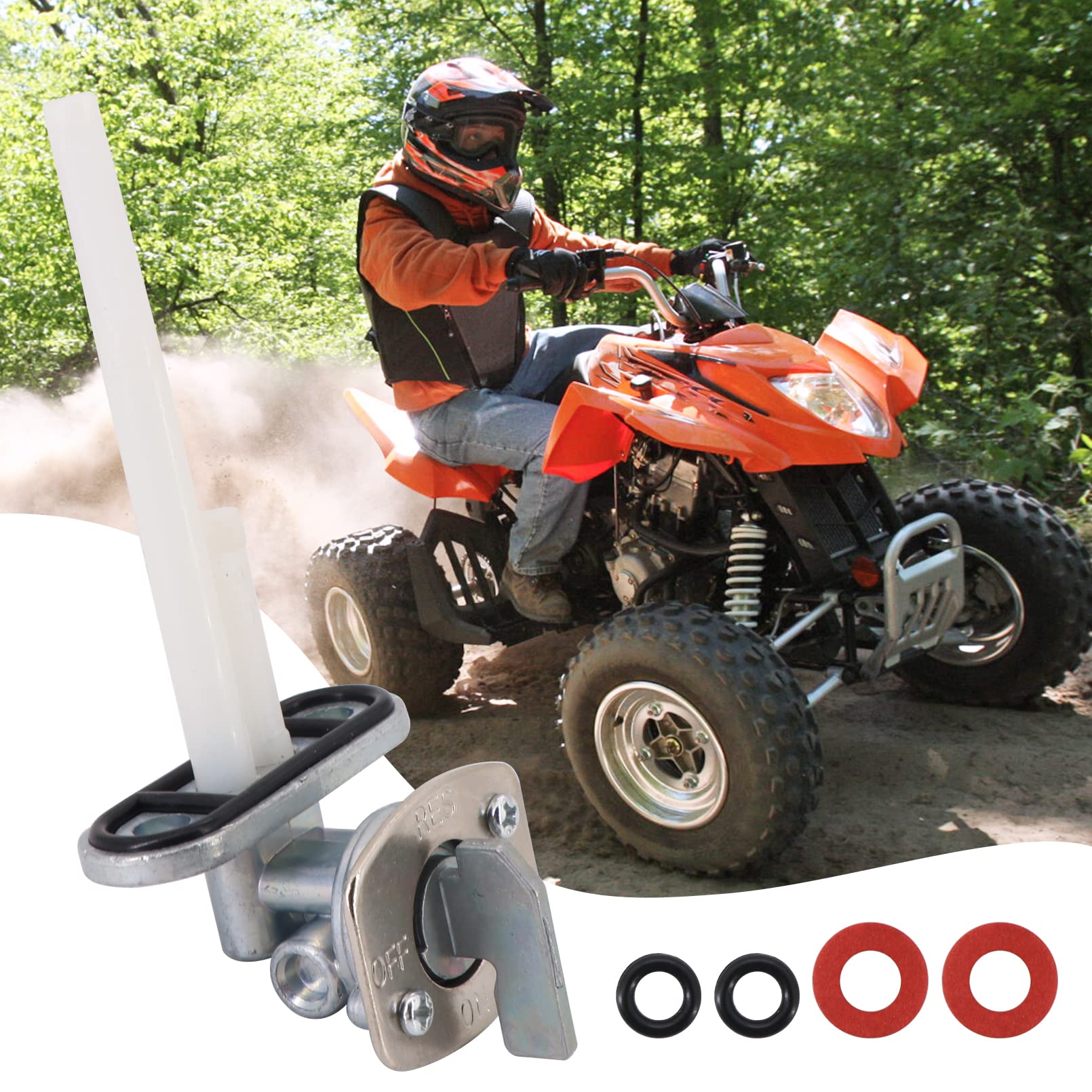 KIPA Gas Fuel Petcock Valve Switch for Yamaha Moto-4 YFM 200 225 250 350 660 450 XT 225 350 600 TTR 90 125 230 ARCTIC CAT 300 40