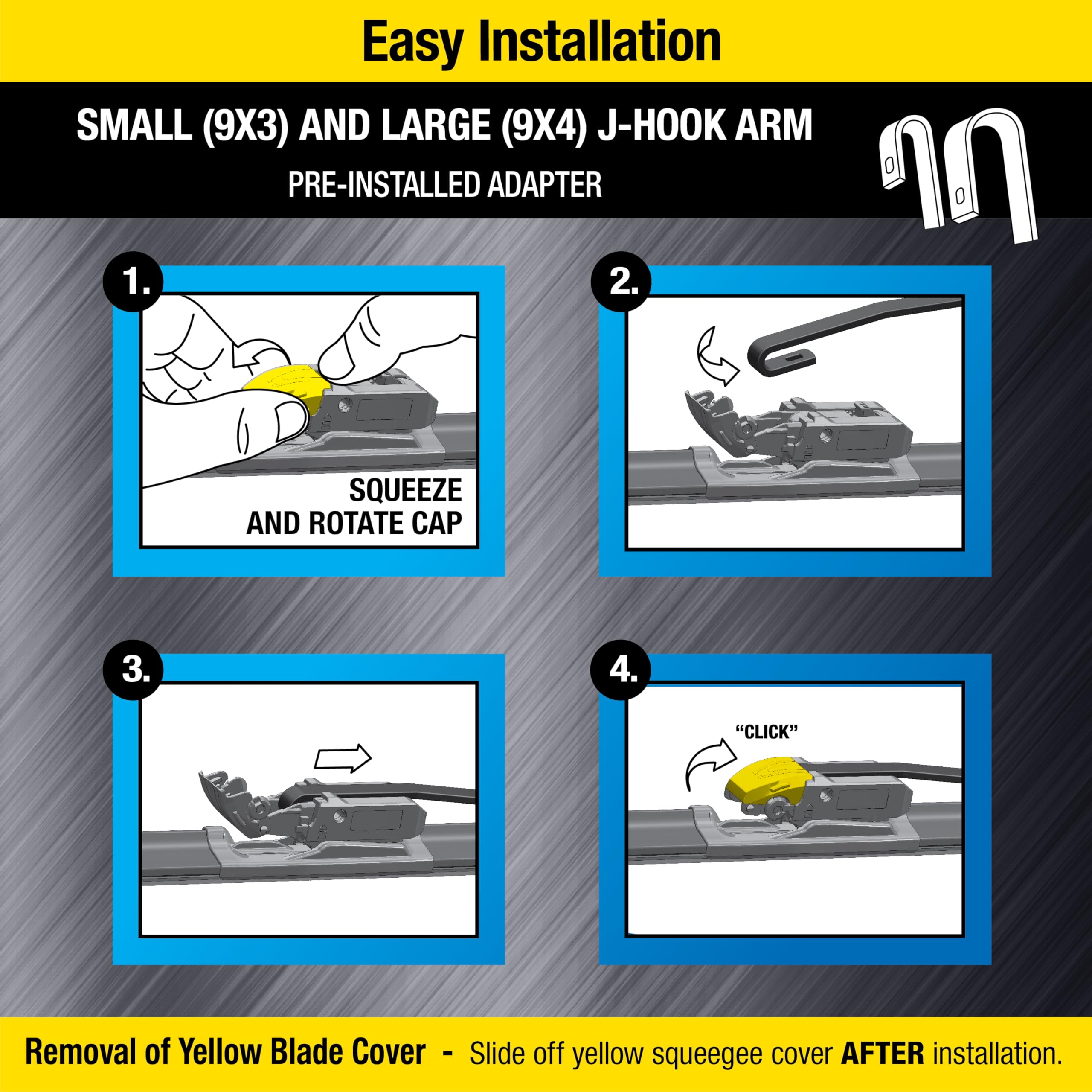Rain-X 870128 Truck & Suv Rugged Series Premium Wiper Blades, 28 Inch Windshield Wipers (Pack Of 1), Automotive Replacement Wind