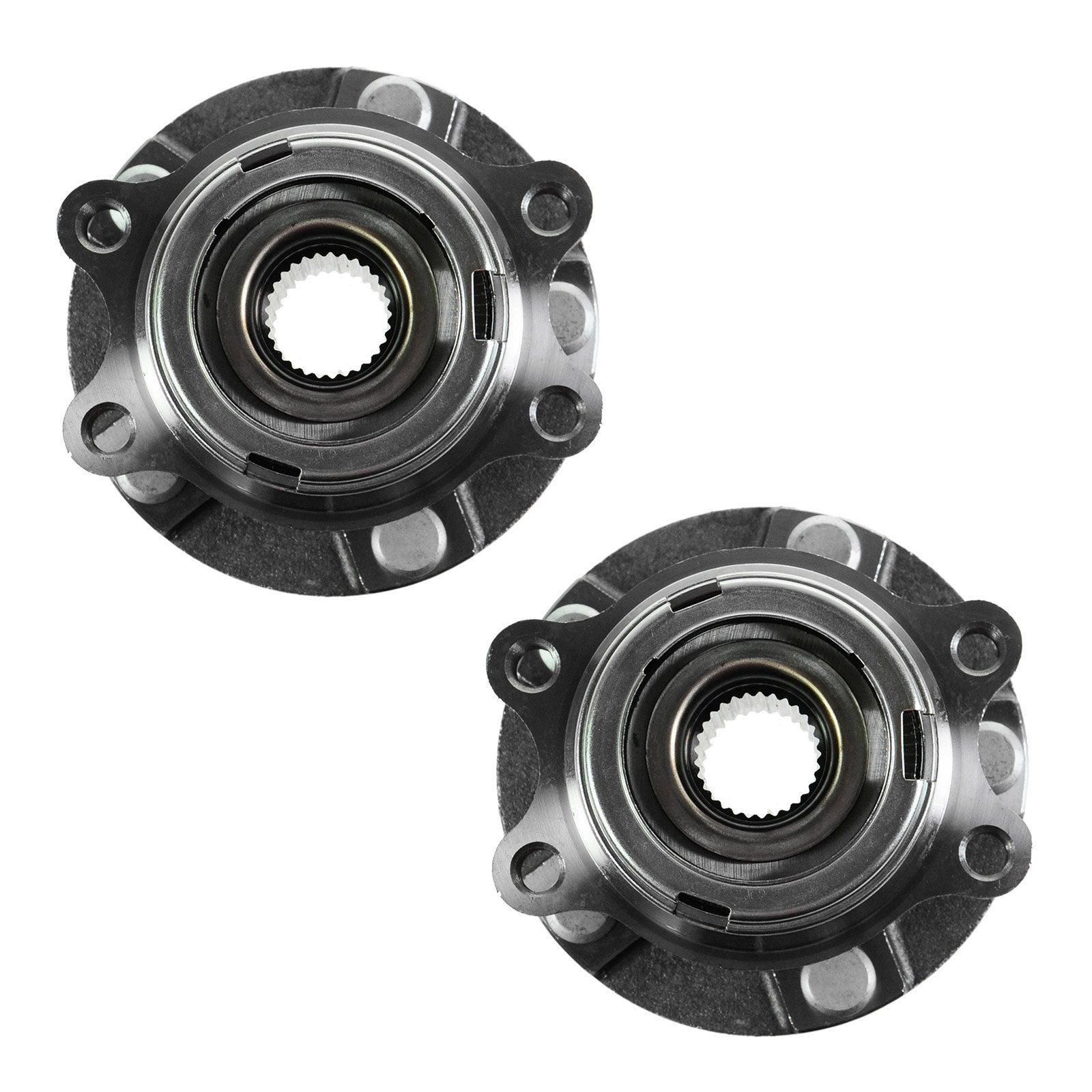 Trq Front Wheel Hub Bearings Assembly Set Compatible With 2007-2012 Nissan Altima