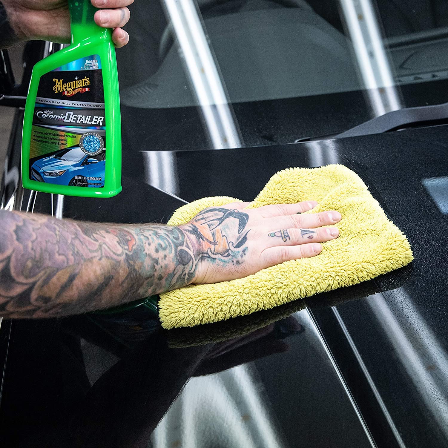 Meguiar'S G200526Eu Hybrid Ceramic Detailer 768 Ml Enhances Wax, Coatings And Sealants