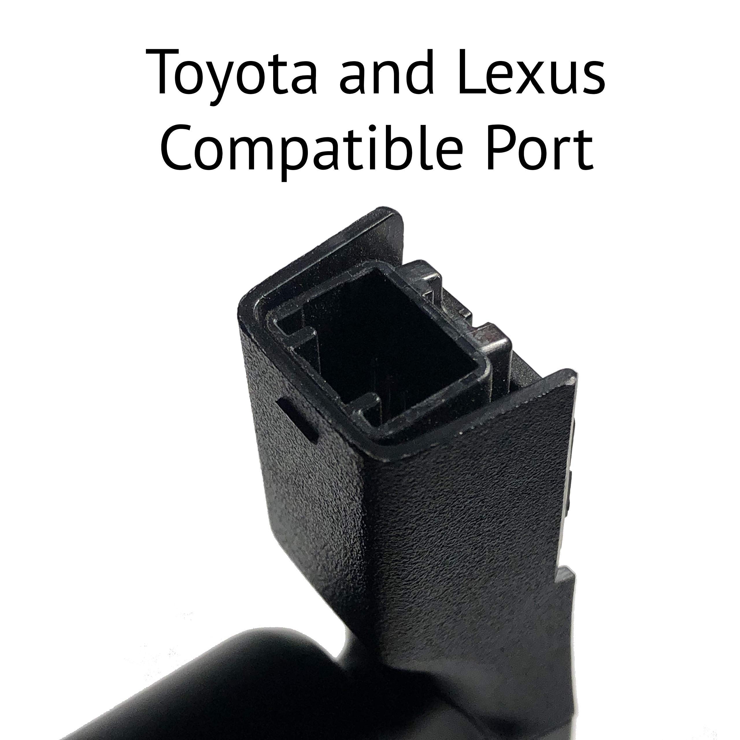 Dongar Dashcam Power Adapter (10-pin Type B). Compatible with Select Toyota, Lexus, Subaru Models. Connects to Rearview Mirror,