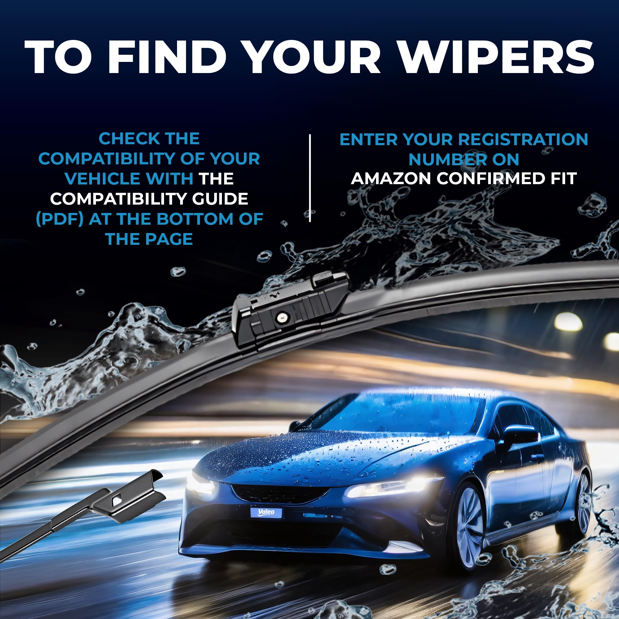 Valeo 574301 (Vm300) Silencio X-Trm Wiper Blade Set - 21''/19'' (Pack Of 2)