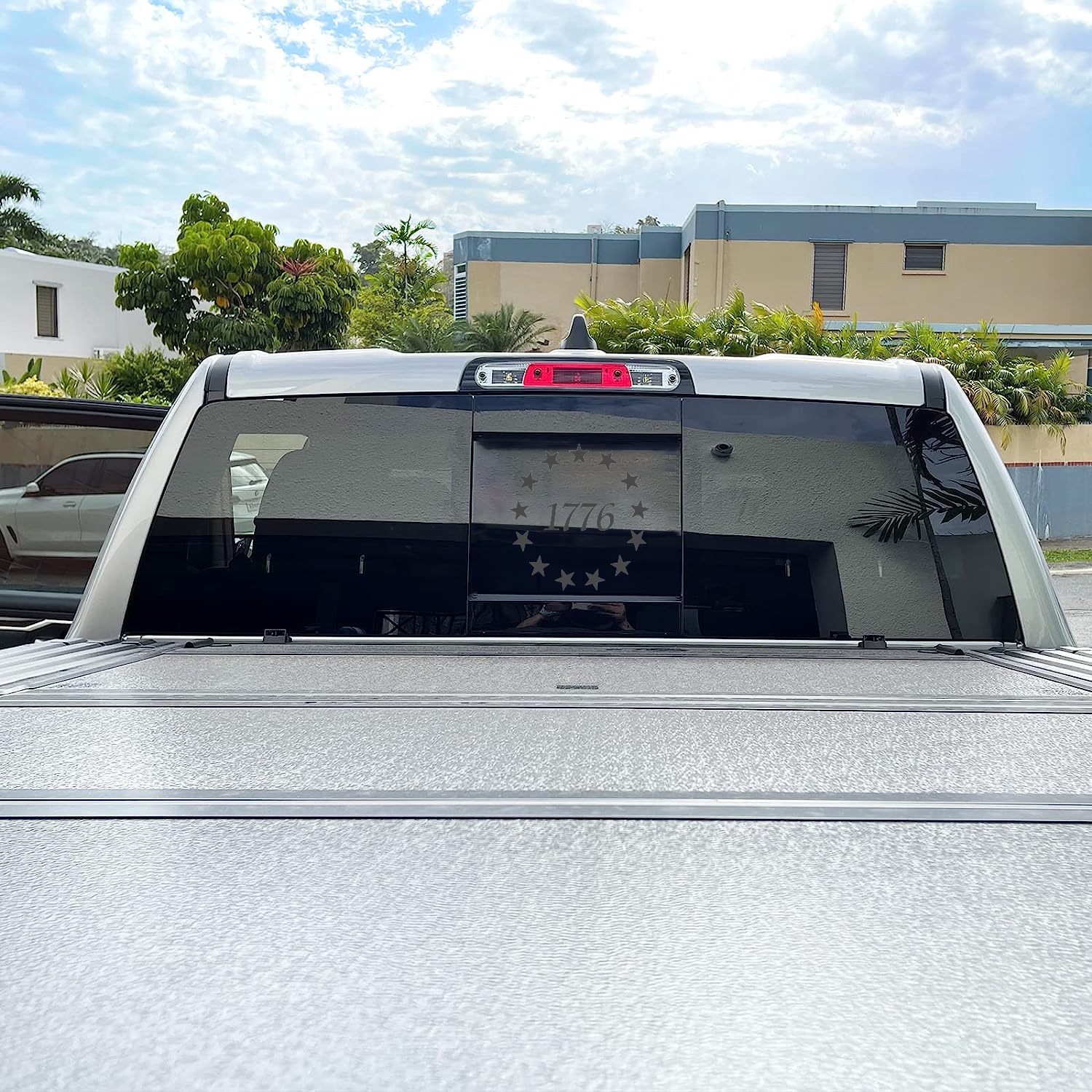 Xinghe 1776 Decal, July Of 4Th Decal, Independence Day United States Decal, Rear Middle Window American Decal For Truck, Matte B