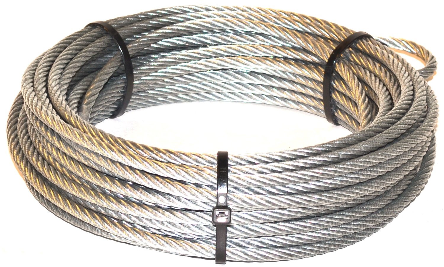 WARN 68851 Winch Accessory: Steel Cable Wire Rope with Loop End and Terminal, 7/32 Diameter x 55 Length