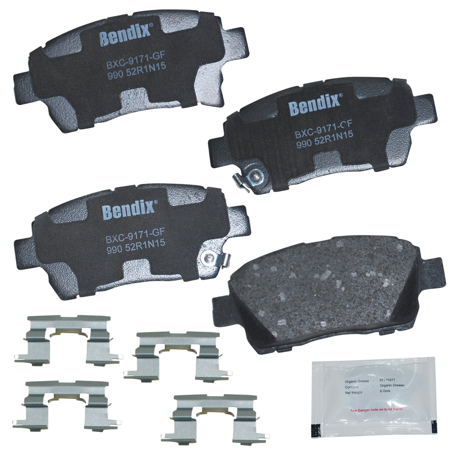 Bendix Priority1 Cfc990 Ceramic Front Brake Pads For Scion Iq 2015-2013, Xa 2004, Xb 2004, Toyota Echo 2005-2003, Mr2 Spyder 200
