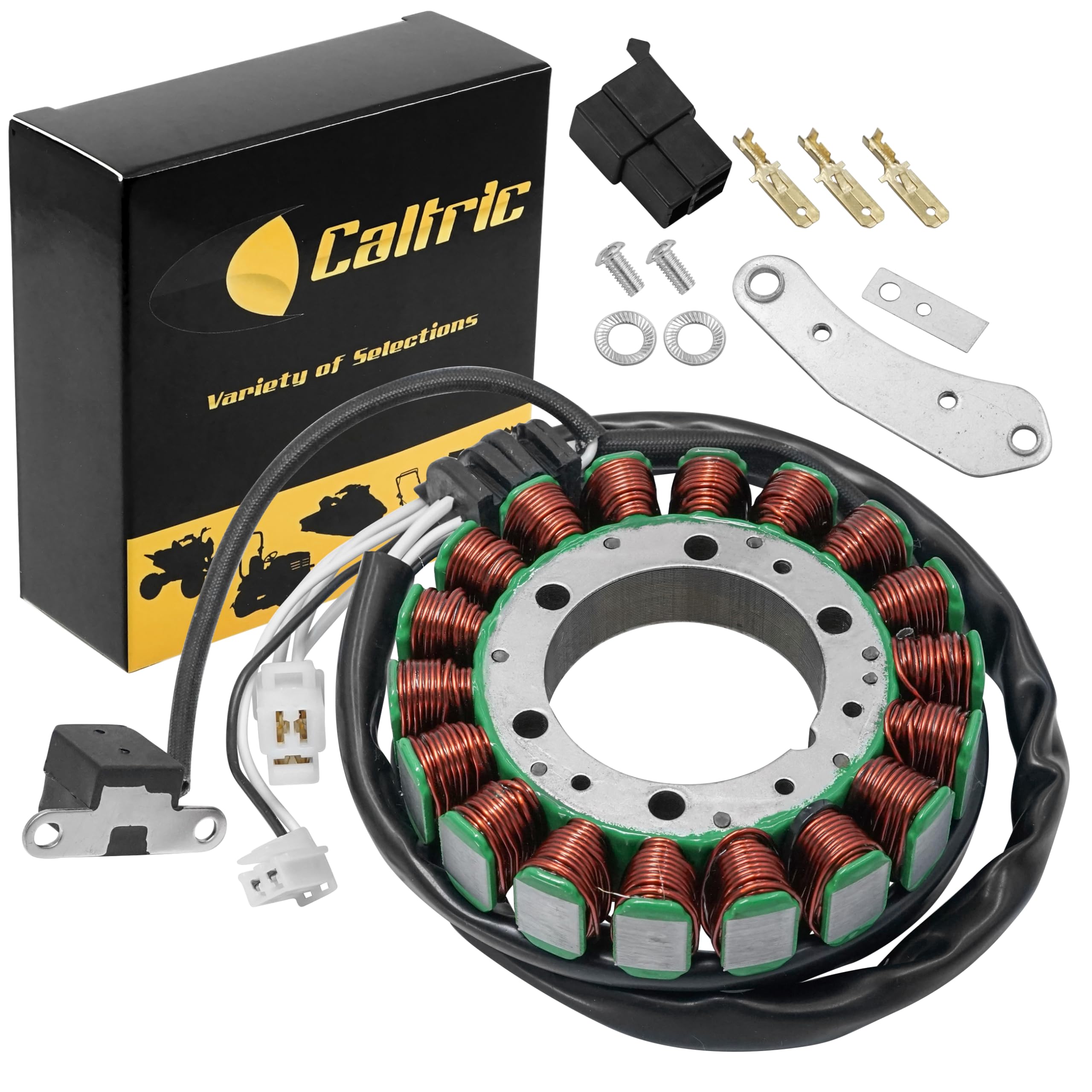 Caltric Stator Compatible With Yamaha Xvs650 V-Star 650 Classic 2004-2010 Motorcycle Magneto