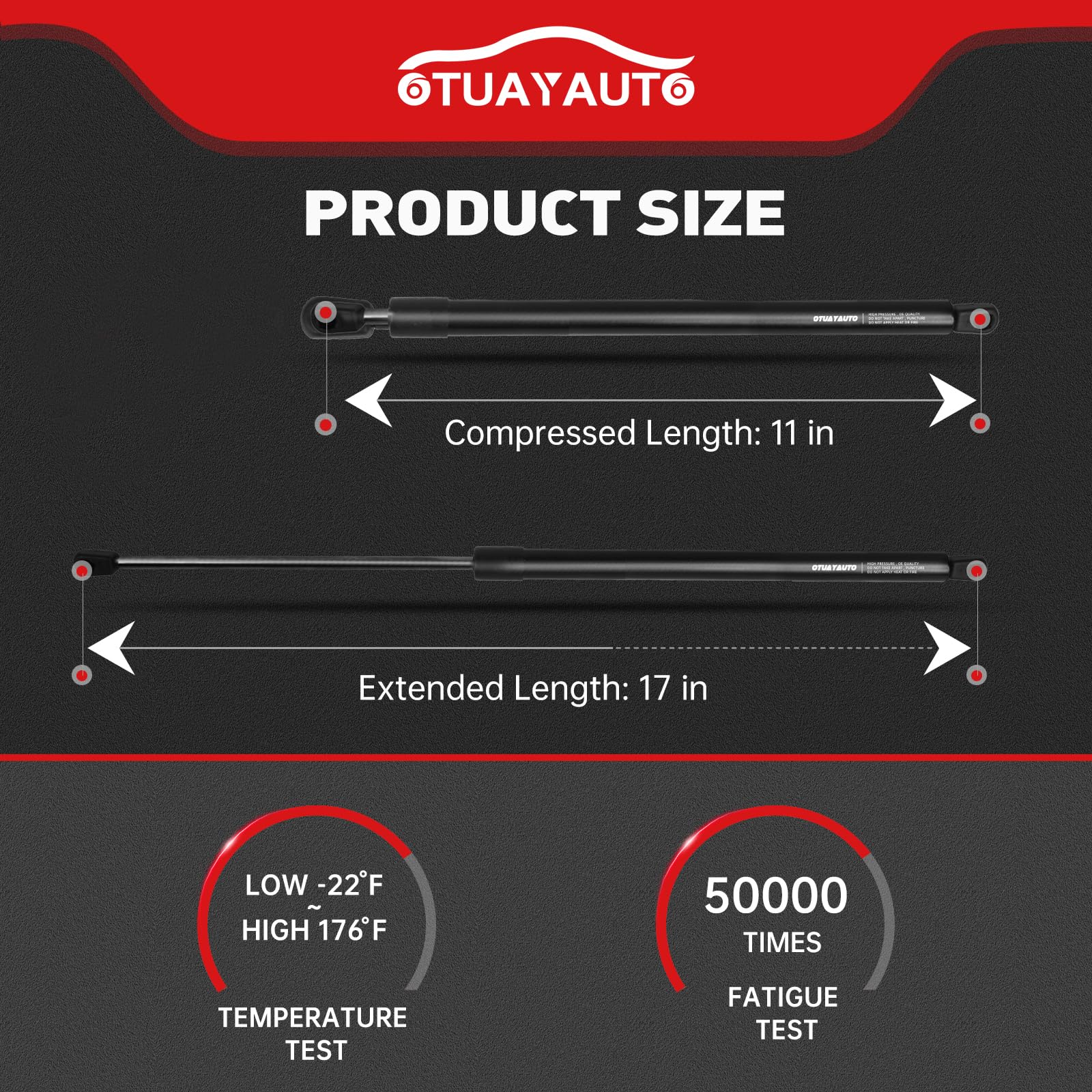 Replacement For 2005-2010 Scion Tc Trunk Struts - Otuayauto Rear Hatch Lift Support - Oem# 4597 (Pack Of 2)