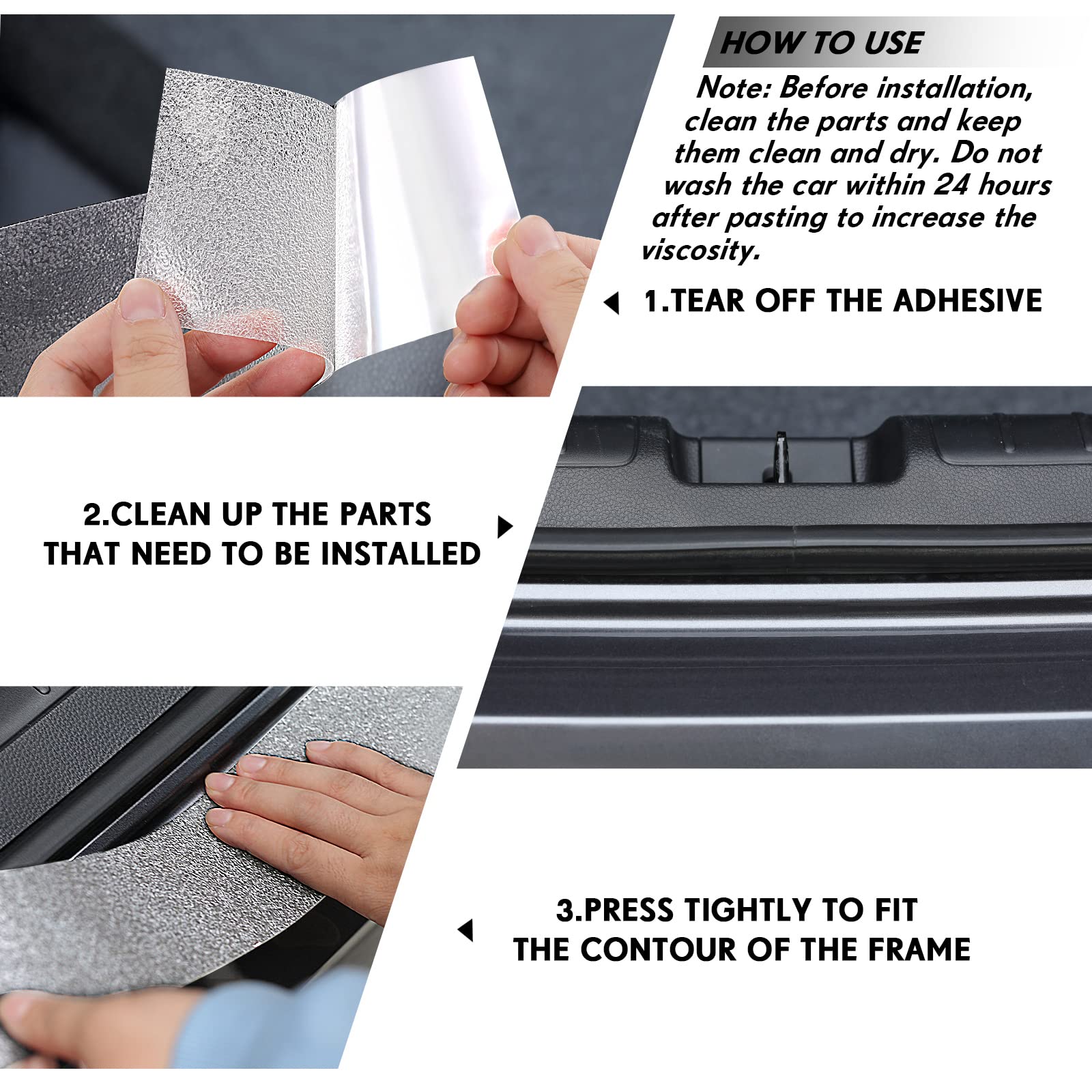 Frienda Car Door Edge Guards Door Sill Protector Automotive Entry Guard Anti Collision Scuff Sill Trim Protection Strips For Mos