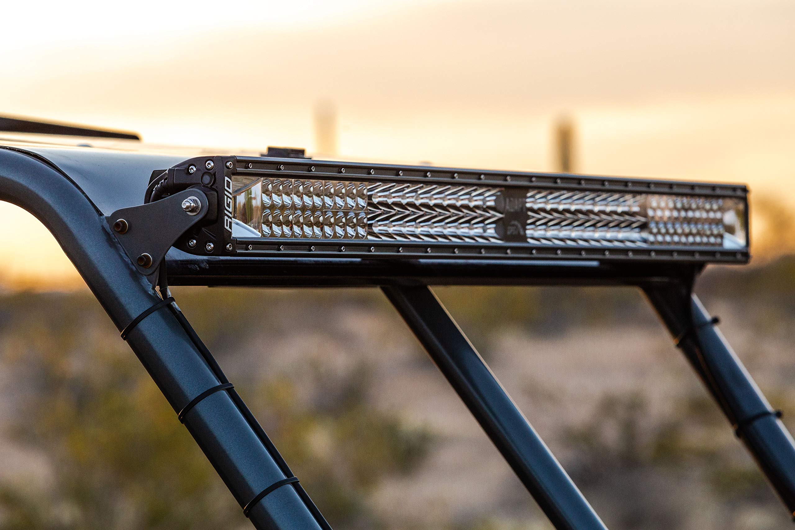 Rigid 280413 Adapt E-Series Led Light Bar 40 Inch - Has Built In Gps Guided Adapt Mode Lighting Or All On X 3 Optic Zones - Scen