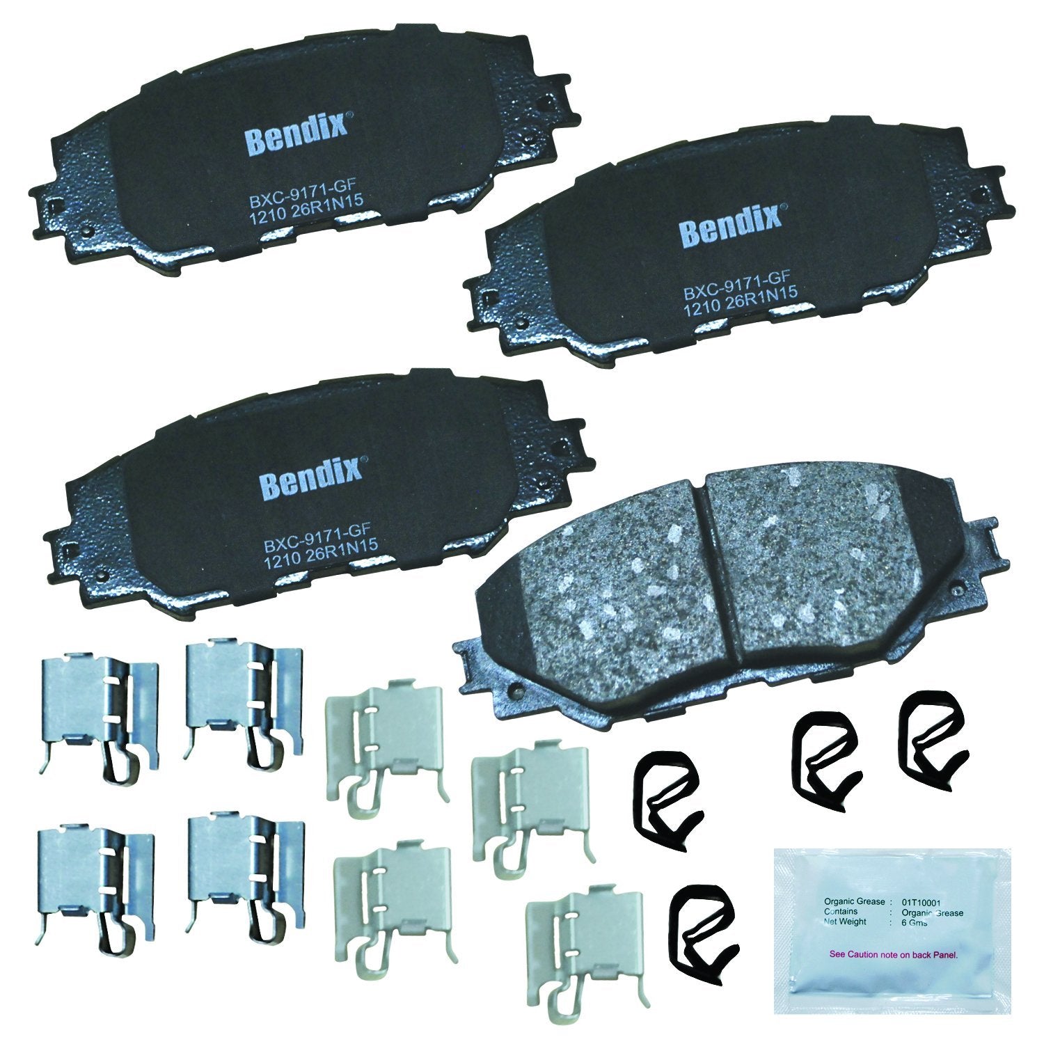 Bendix Priority1 Cfc1210 Ceramic Front Brake Pads For Select Models Lexus Hs250H, Pontiac Vibe, Scion Xb, Xd, Toyota Corolla, Ma