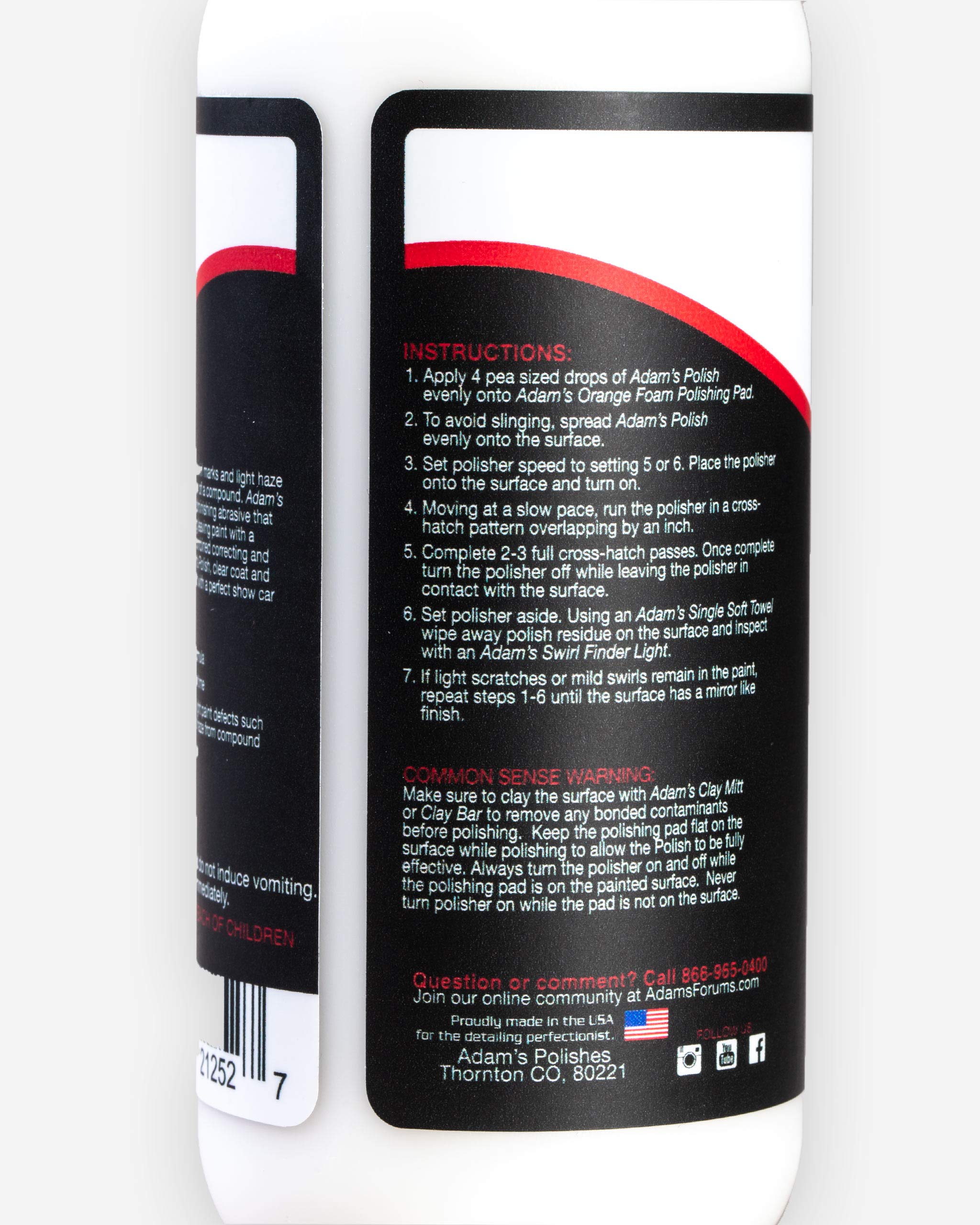 Adam'S Polishes 2-Step Polishing System - Silicone-Free, Body Shop Safe Formula - Quick, Professional Correcting And Polishing R