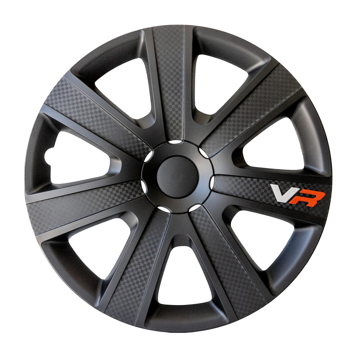 Alpena - Vr Carbon Wheel Covers, Premium European-Made Rim Covers With 3-Step Retention System, Durable Hub Caps 15 Inch Set Of