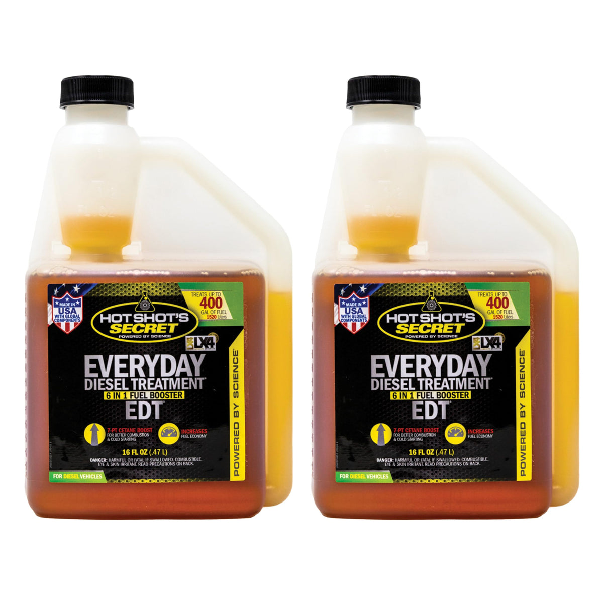 Hot Shot'S Secret Everyday Diesel Treatment 16 Oz. Squeeze Bottle 2 Pack, 6-In-1