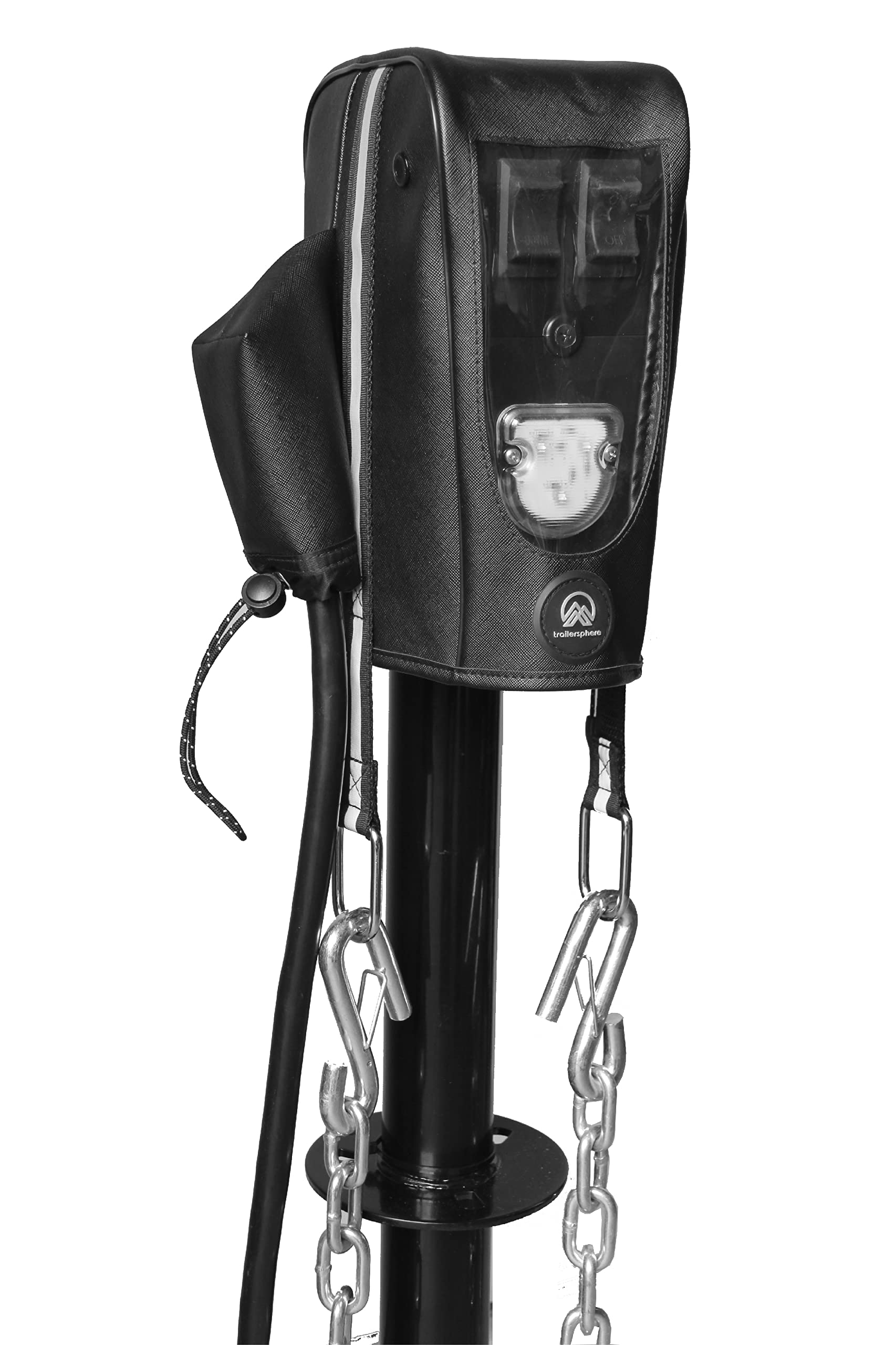 Clever Cover For Fic (1St Generation) Jack By Trailersphere Custom Electric Tongue Jack Cover For Trailer, Rv, Camper, Chains Holder, Plug Protector, Sun And Waterproof (Fic Jack Cover)