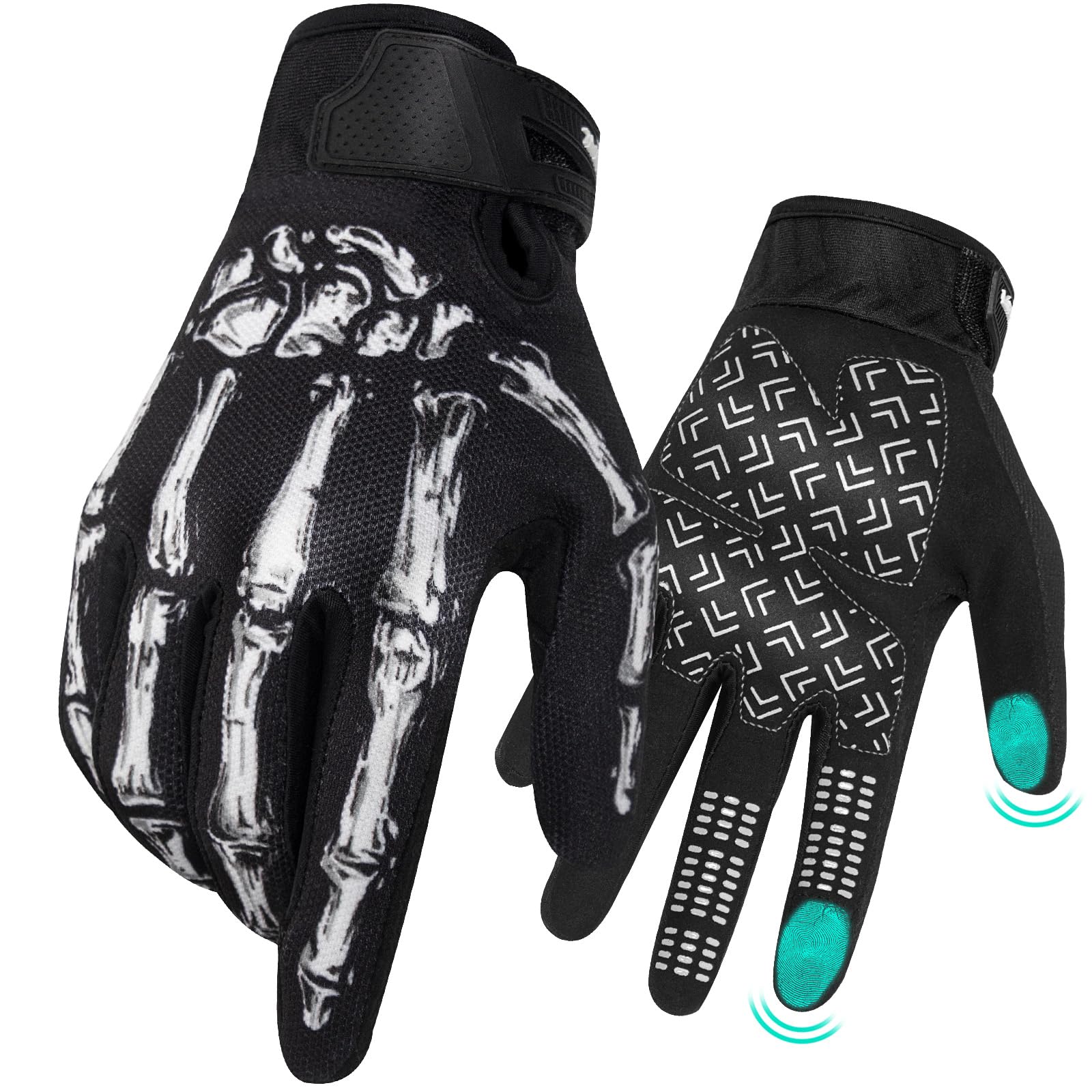 Rigwarl Motorcycle Gloves For Men And Women Touchscreen, Breathable Lightweight Dirt Street Bike Glove Non-Slip, Designed Motorc