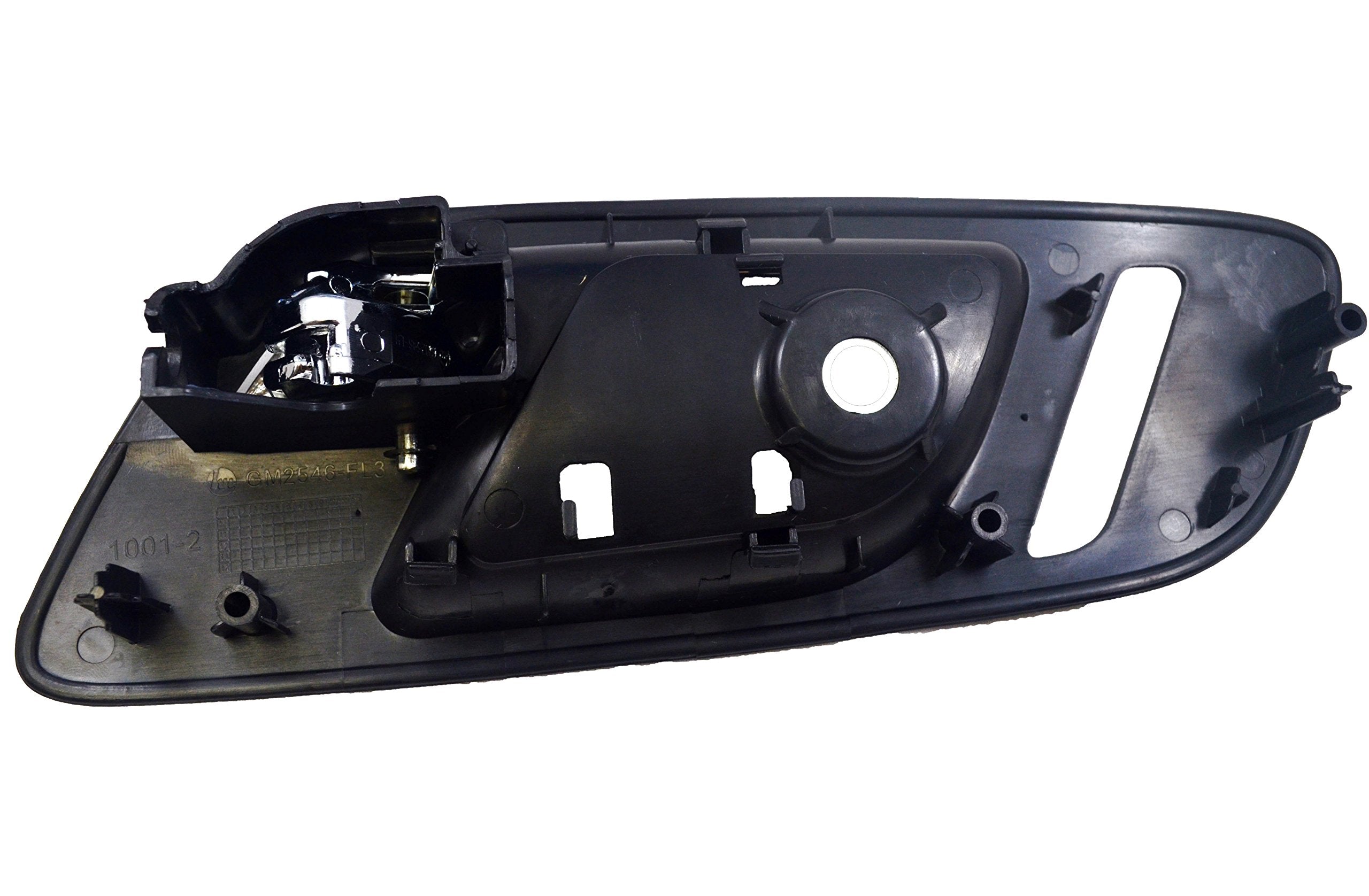 Pt Auto Warehouse Gm-2546Mafl3 - Inside Interior Inner Door Handle, Black (Ebony) Housing With Chrome Lever - With Heated Seat H