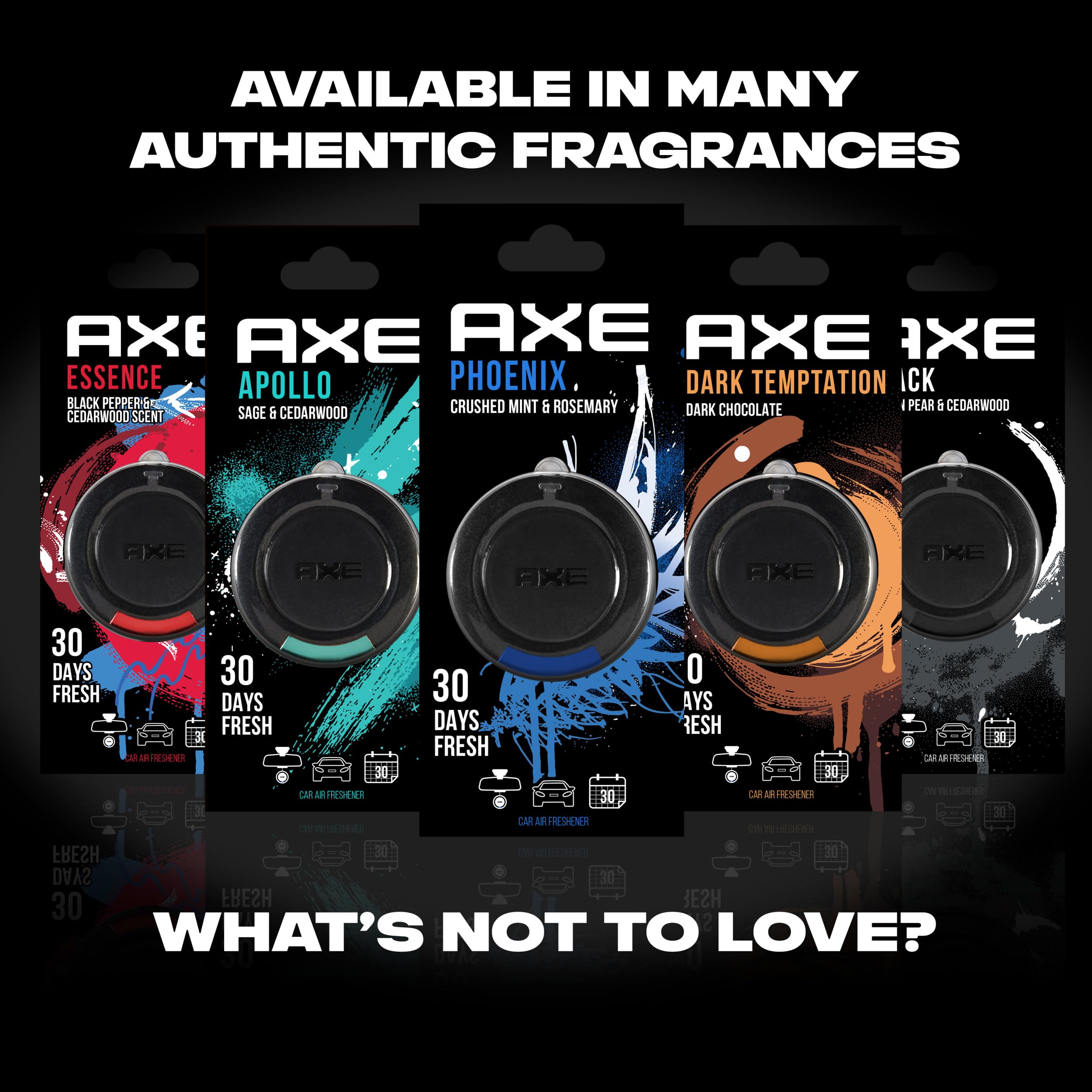 AXE 3D Hanging Gel Car Air Freshener (Dark Temptation Scent, 1 Pack)